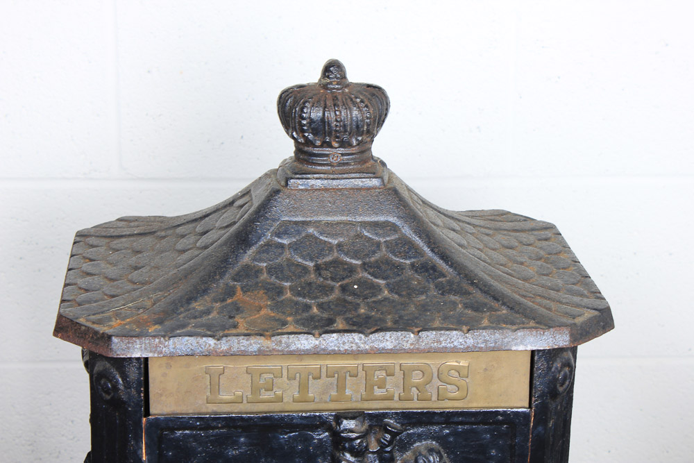 Victorian Style Cast Iron Pedestal Mailbox EBTH