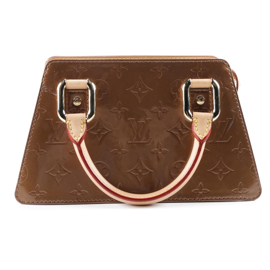 Louis Vuitton of Paris Forsyth Monogram Vernis Bronze Leather Handbag | EBTH