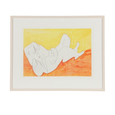 Maria Lassnig Limited Edition Offset Lithograph "Aus der Edition Friendship" Maria Lassnig Limited Edition Offset Lithograph "Aus der Edition Friendship"