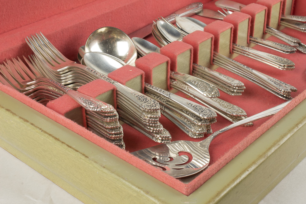 Royal Crest "Promise" Sterling Silver Flatware with Chest EBTH