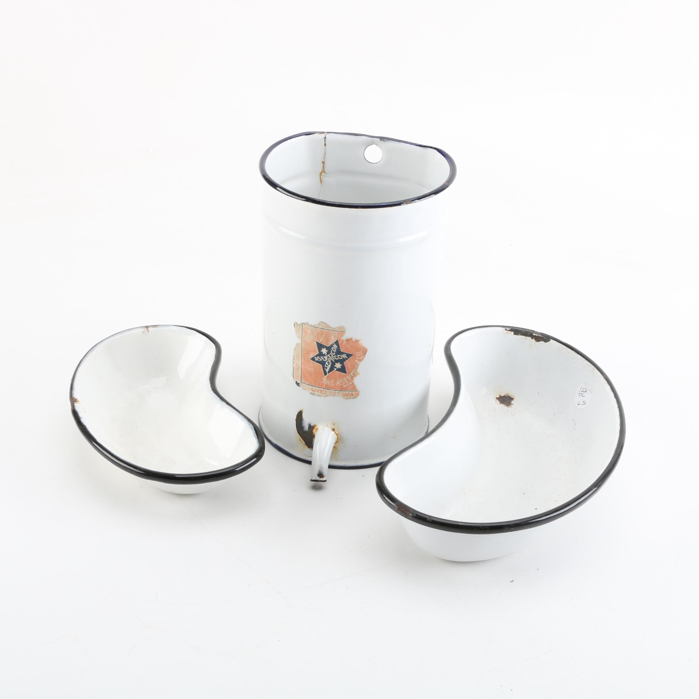 Download Vintage Medical Trays And Asepticon Enamel Irrigator Ebth