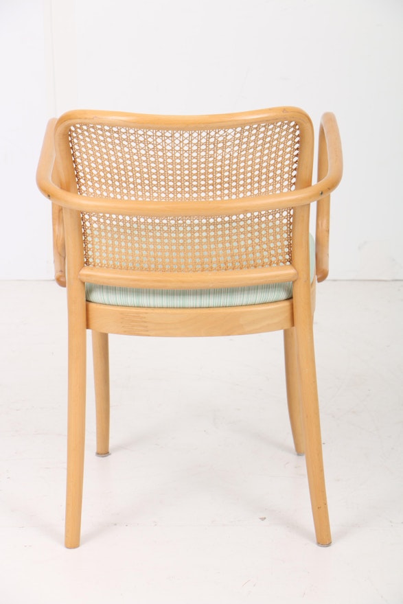 Loewenstein Bentwood and Caned Open Armchairs | EBTH