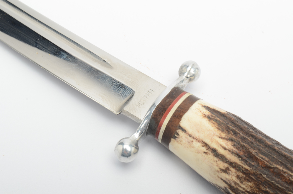 Vintage Puma Hunting Knife With Leather Sheath EBTH