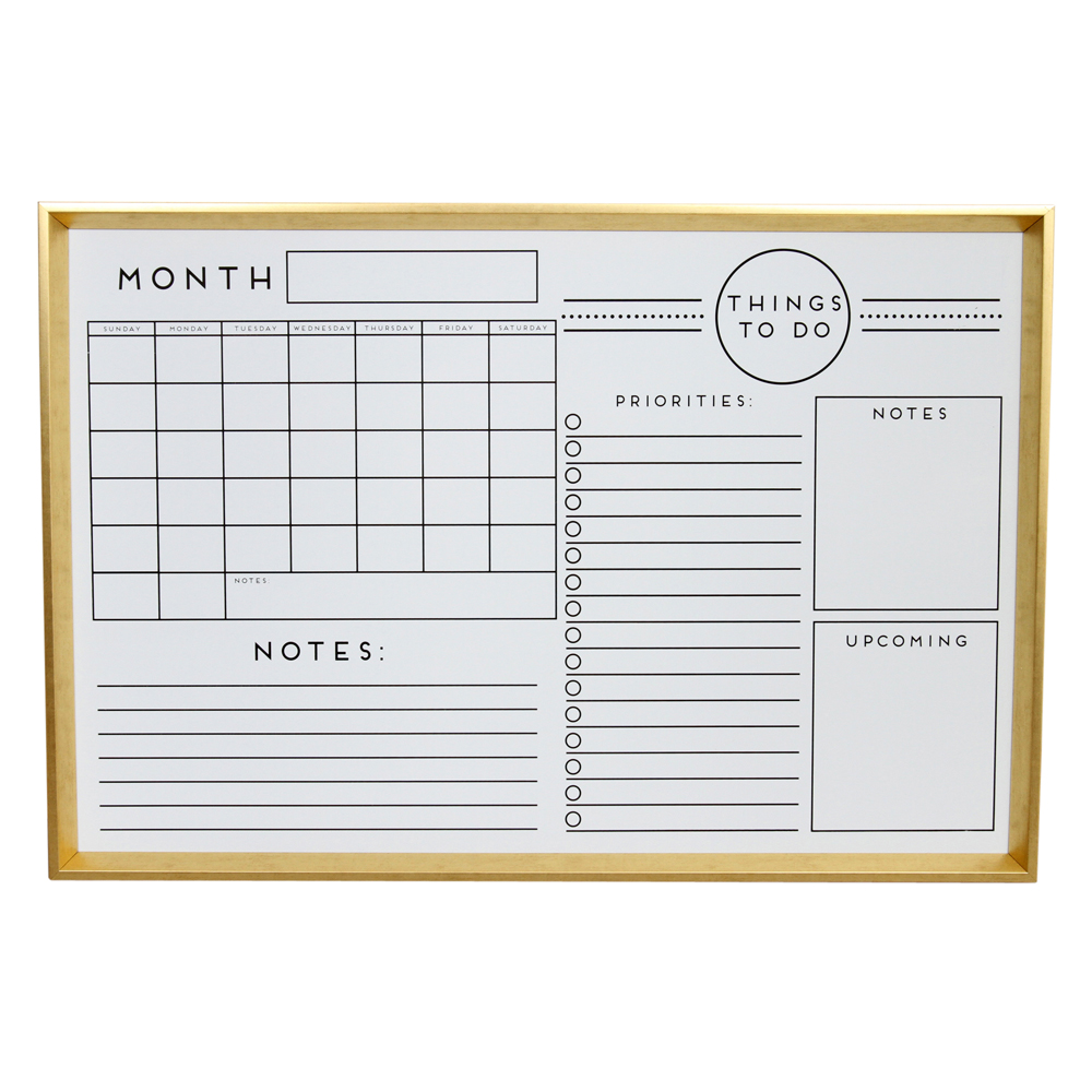 Wall Mount Dry Erase Organizer Board EBTH