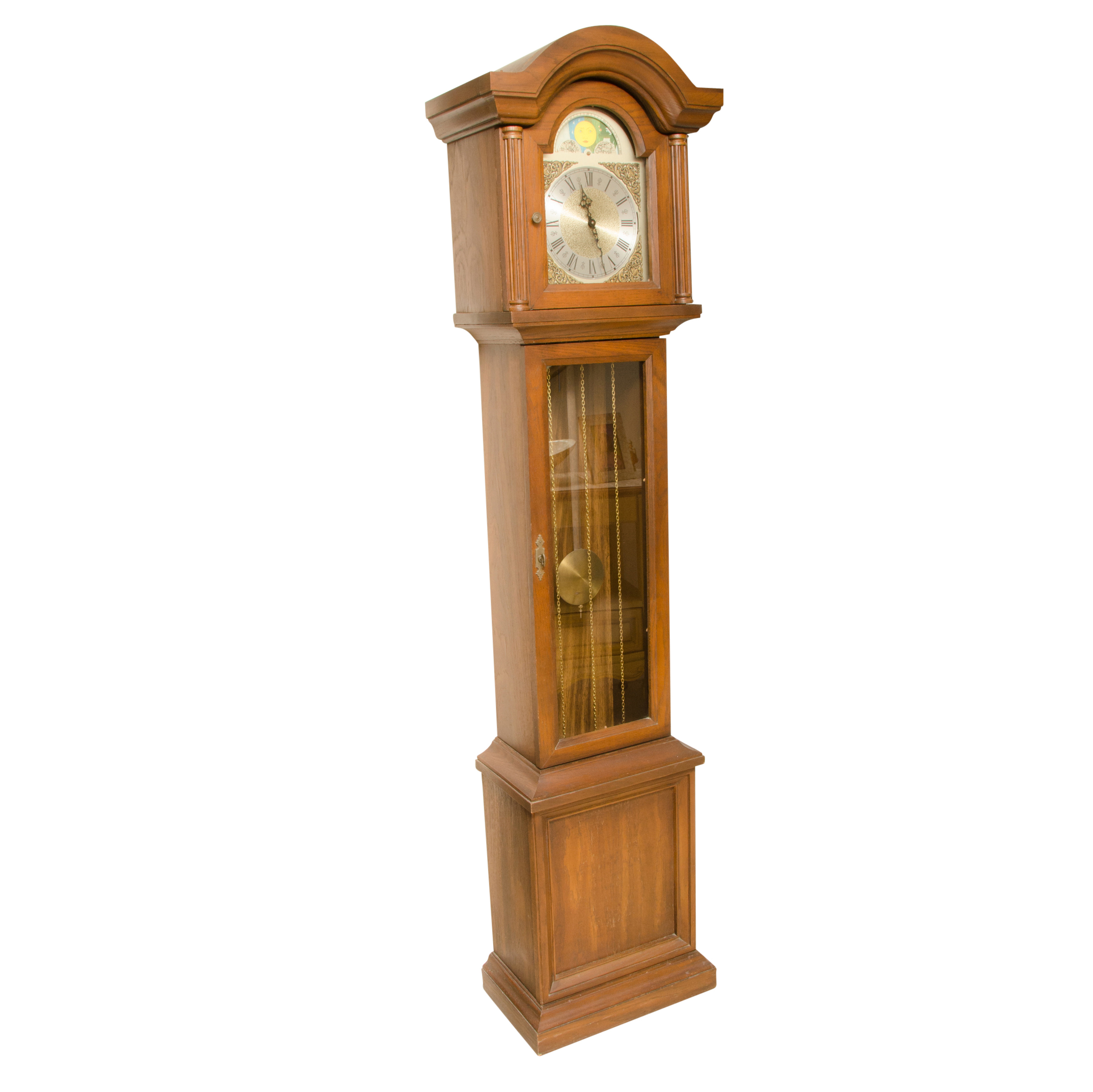 Piper Grandfather Clock with Moon Phase Dial EBTH