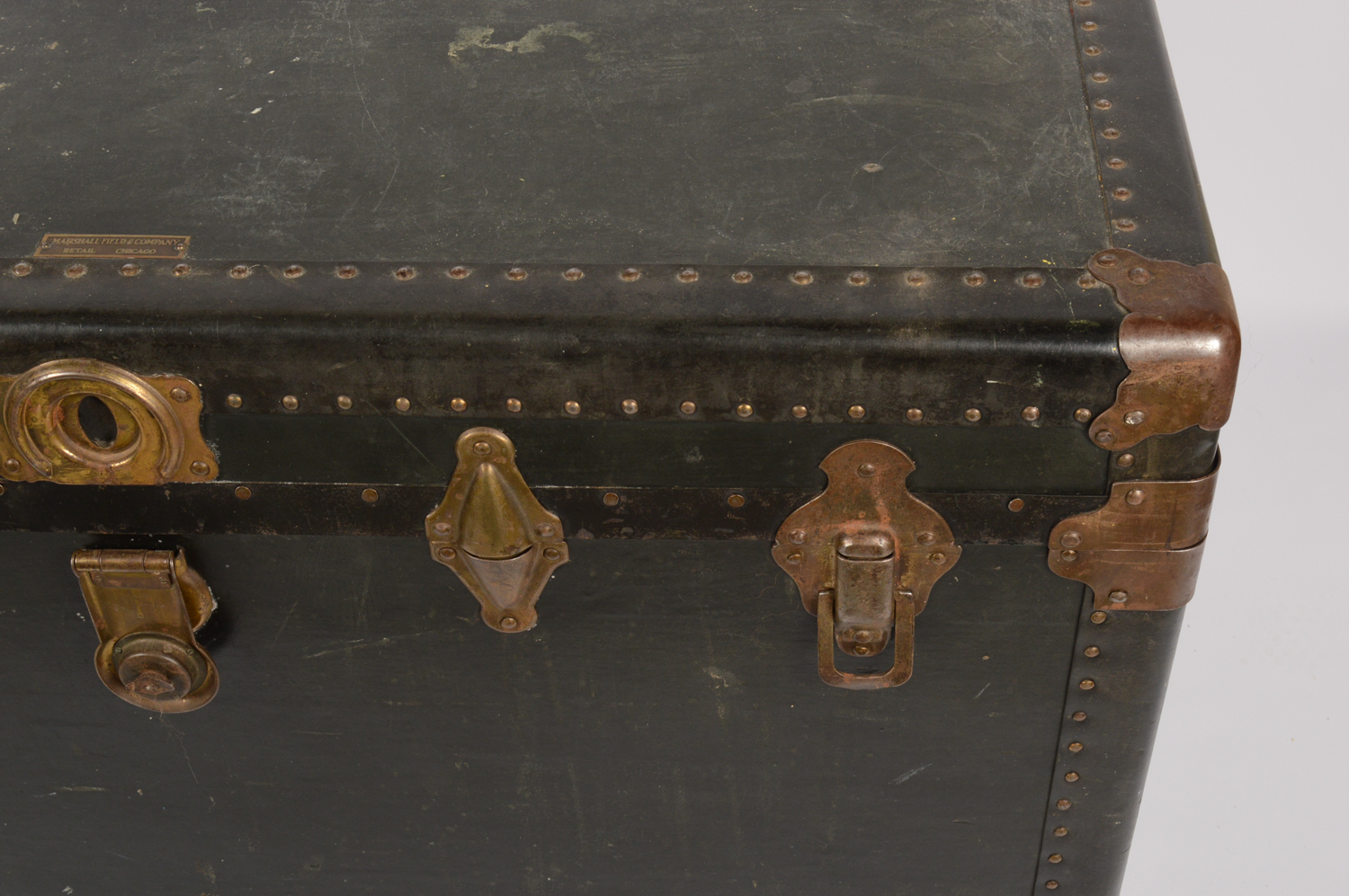 Antique Marshall Field's Steamer Trunk EBTH