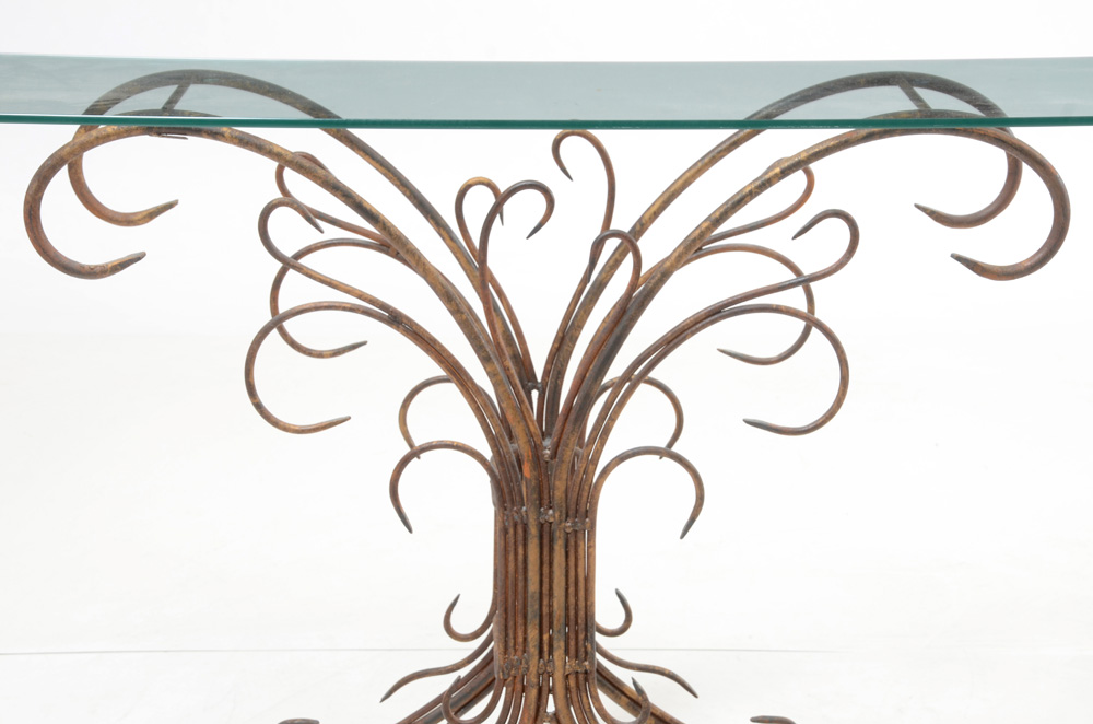 Wrought Iron Accent Table EBTH