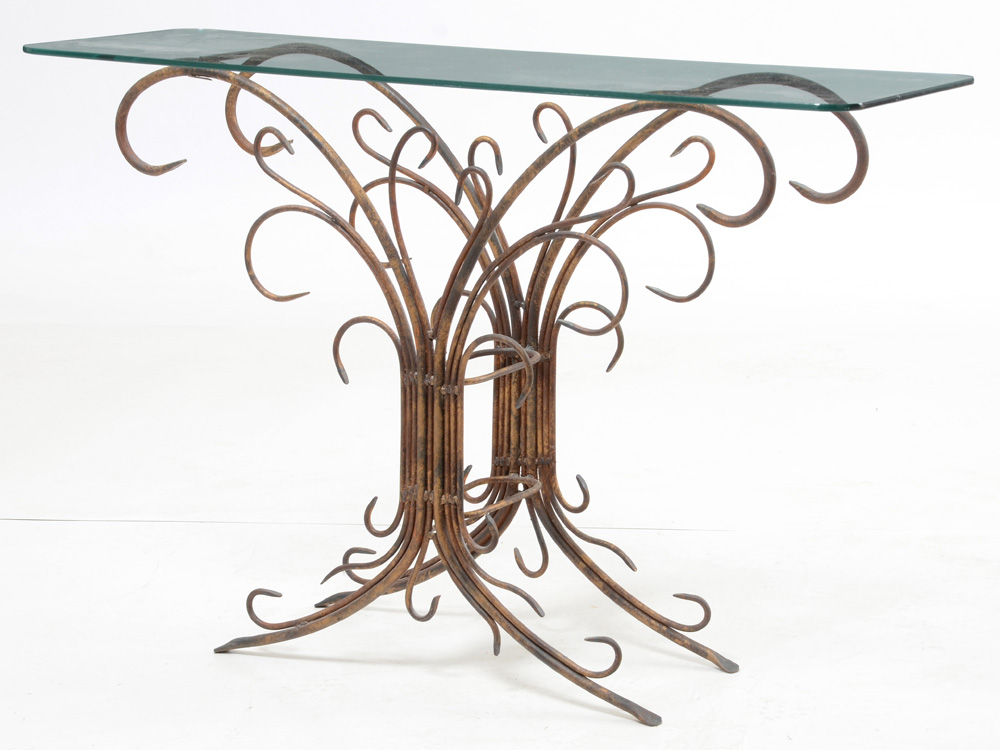 Wrought Iron Accent Table EBTH