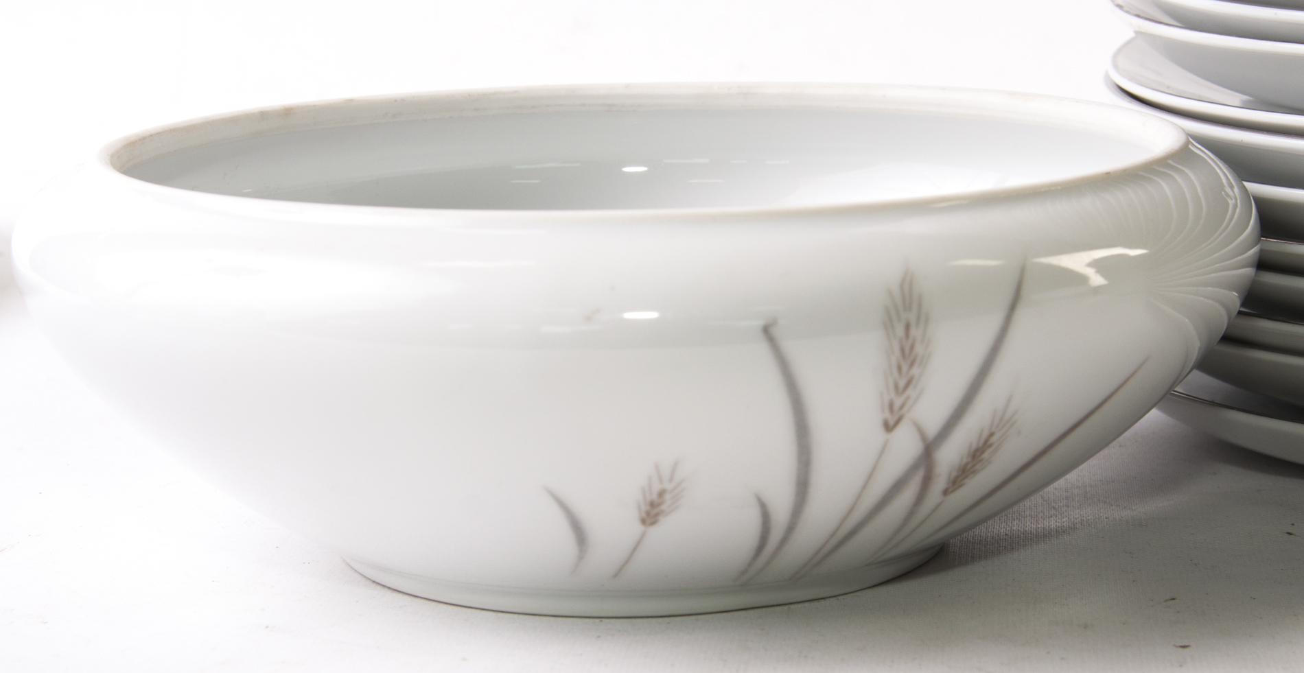 Fine China Of Japan "Platinum Wheat" Dinnerware EBTH