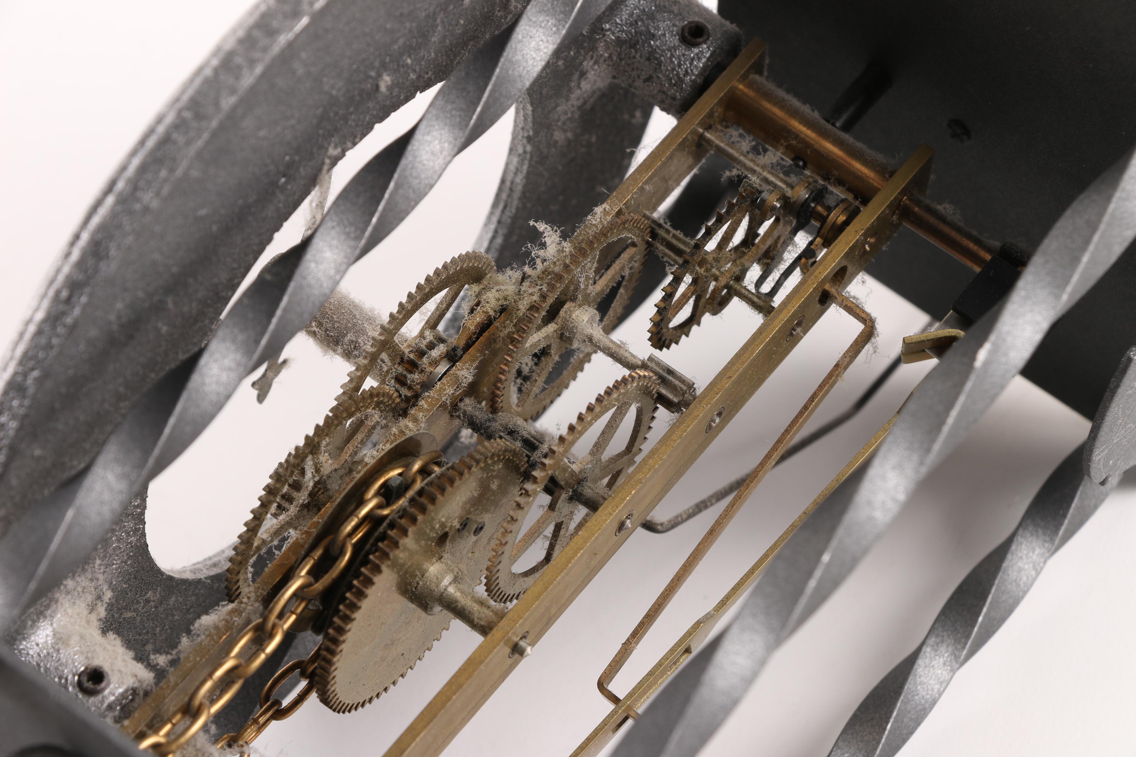 Vintage Tempus Fugit Skeleton Pendulum Wall Clock EBTH