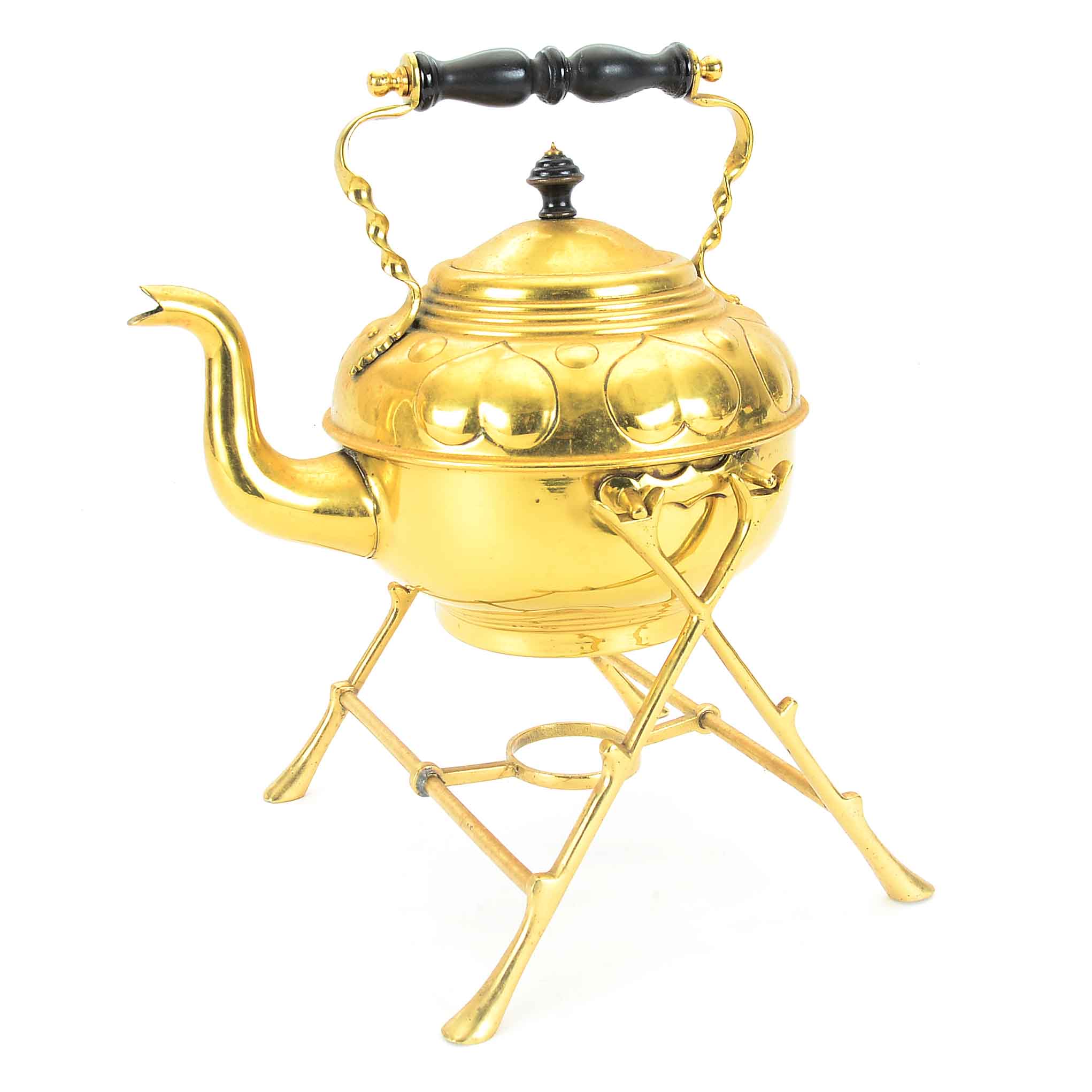 Vintage Brass Teapot on Stand EBTH