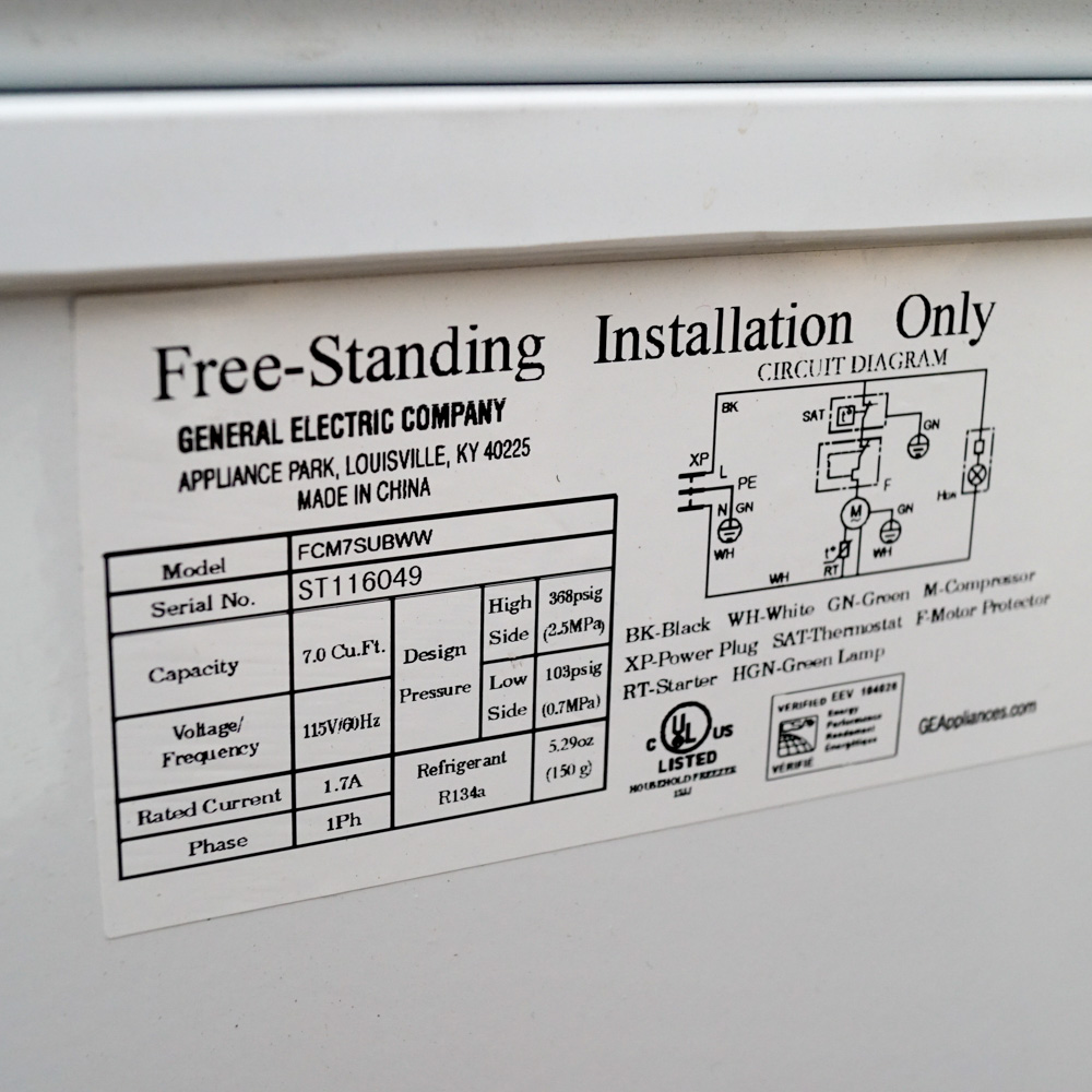 GE Chest Freezer EBTH