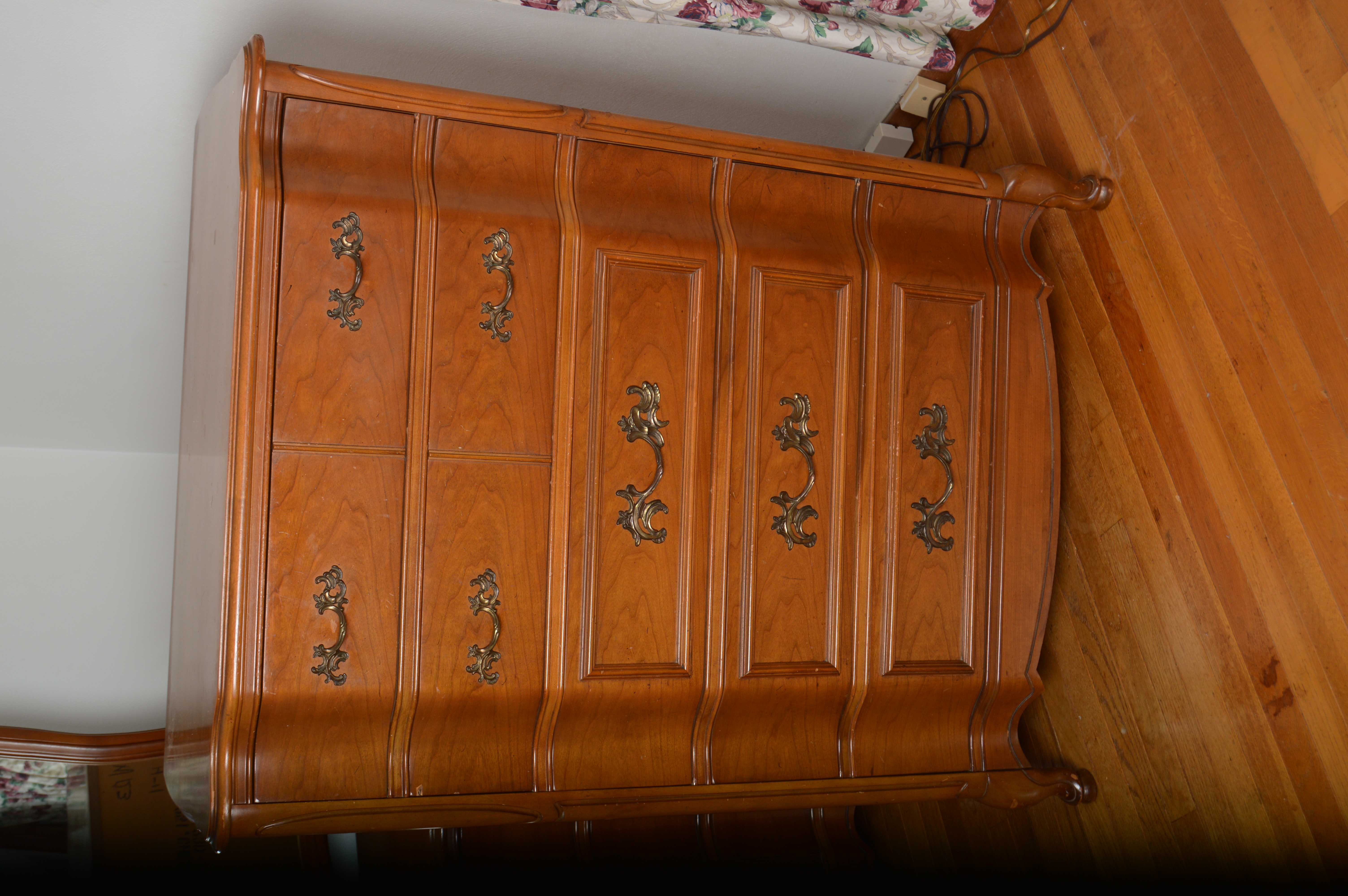 Vintage French Provincial Cherry Bedroom Set by Bassett EBTH