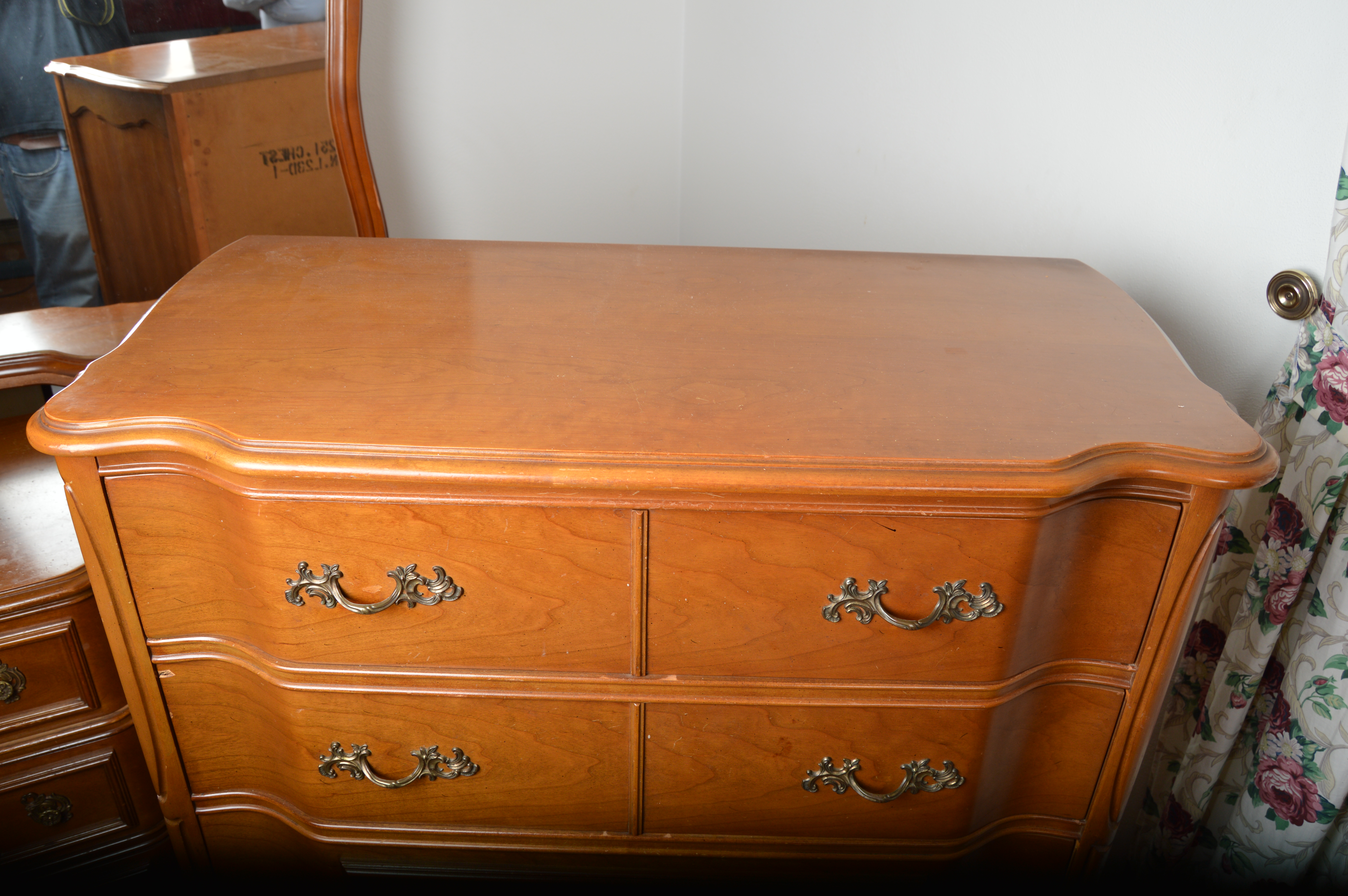 Vintage French Provincial Cherry Bedroom Set by Bassett EBTH