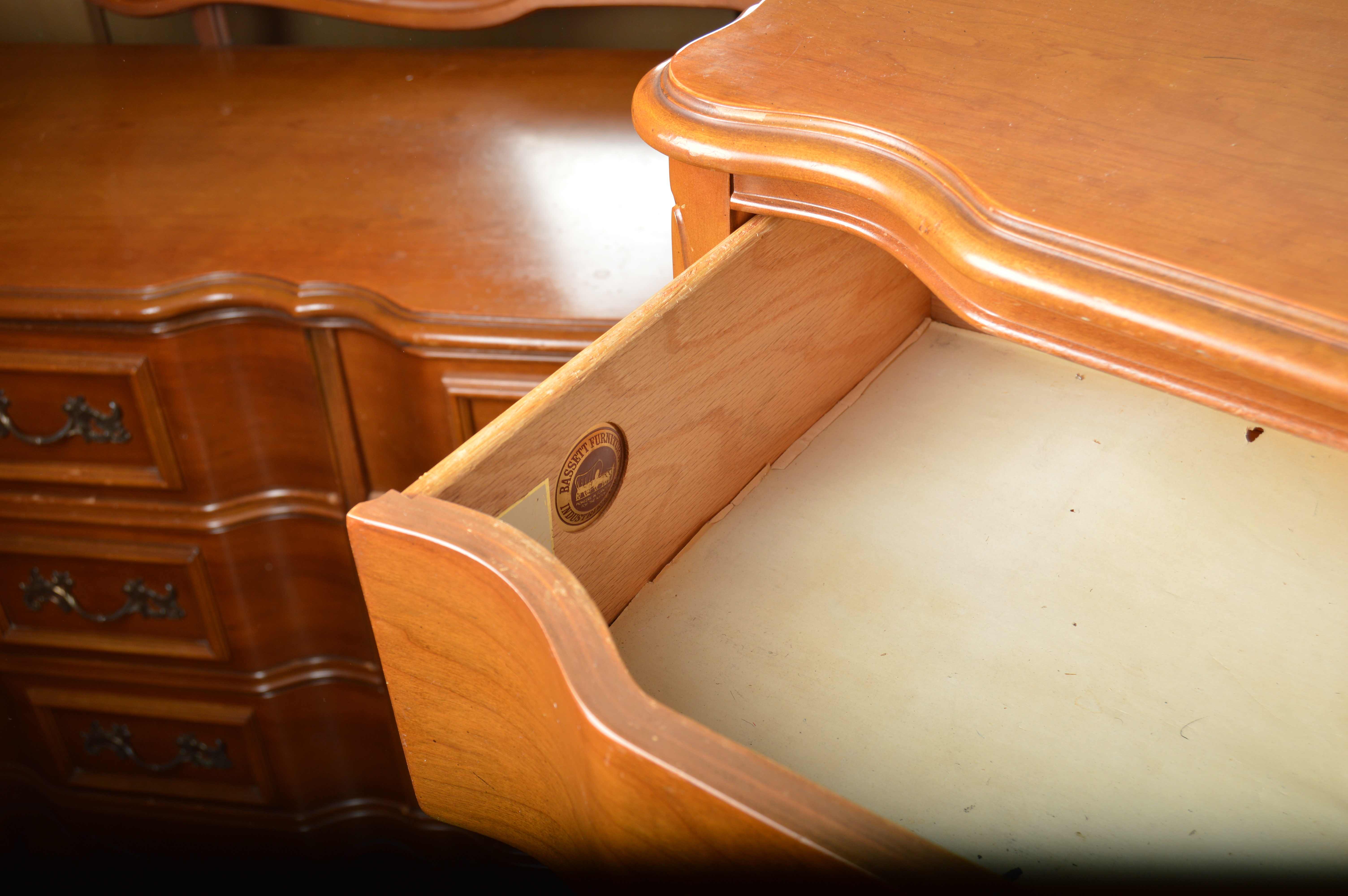 Vintage French Provincial Cherry Bedroom Set by Bassett EBTH