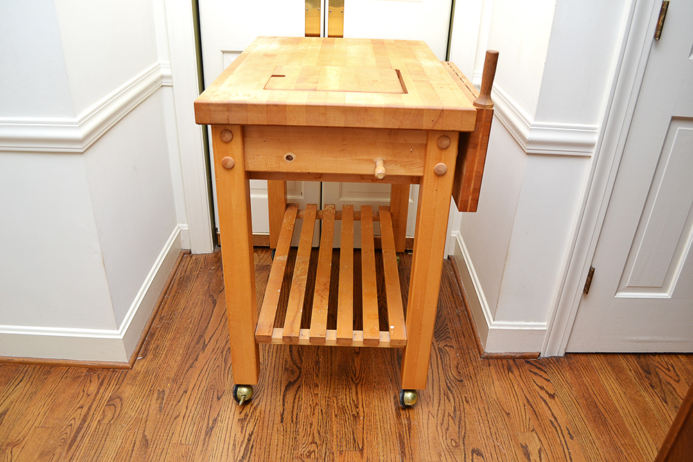 Maple Butcher Block Kitchen Island by Le Gourmand EBTH