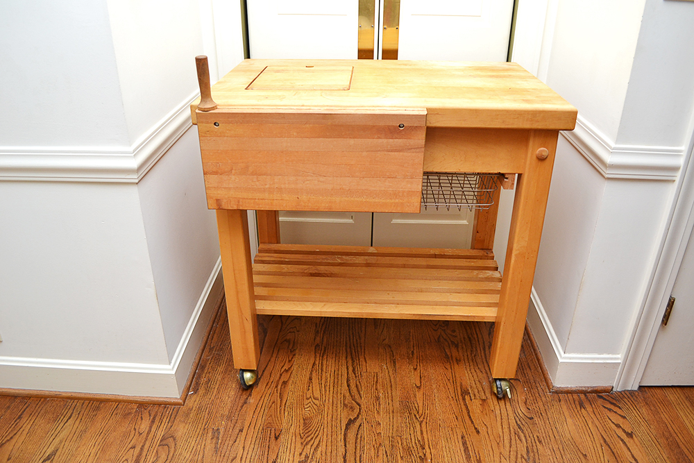 Maple Butcher Block Kitchen Island by Le Gourmand EBTH