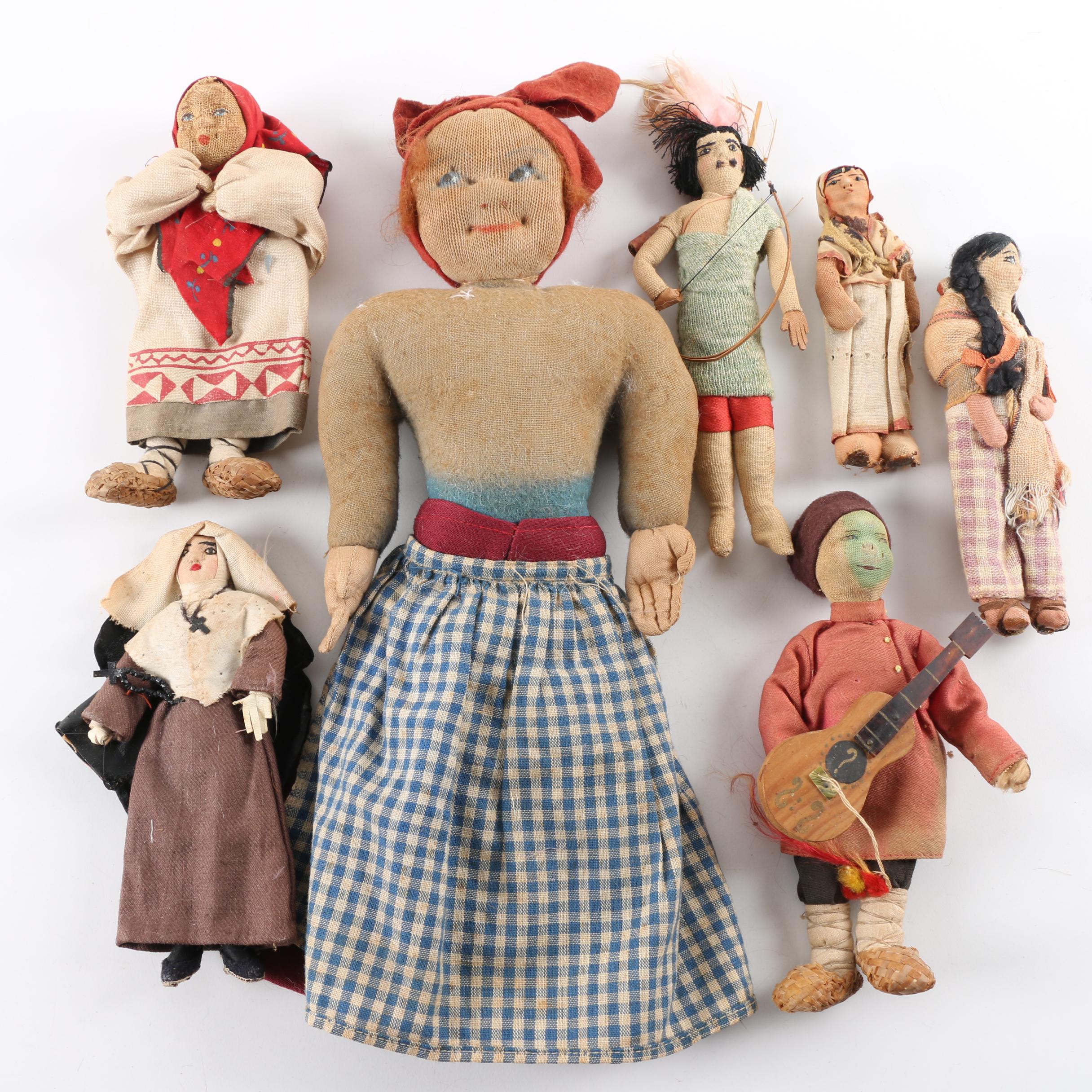 antique cloth dolls