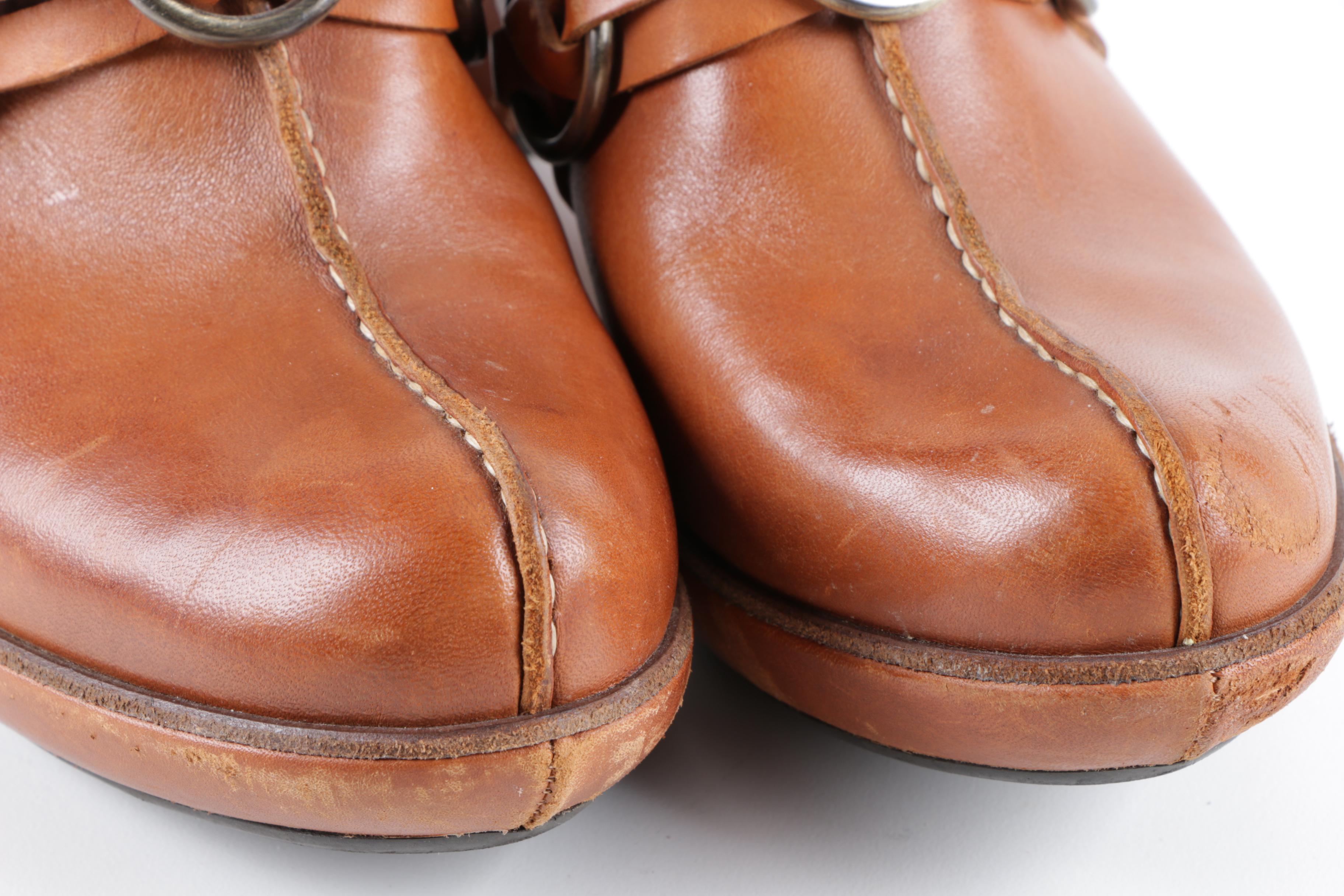 Women's Frye Brown Leather Clogs EBTH