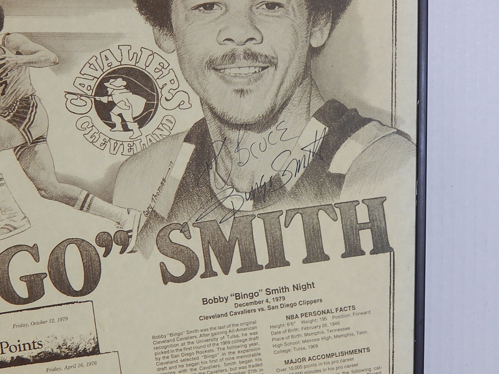 Autographed Bobby "Bingo" Smith Poster | EBTH