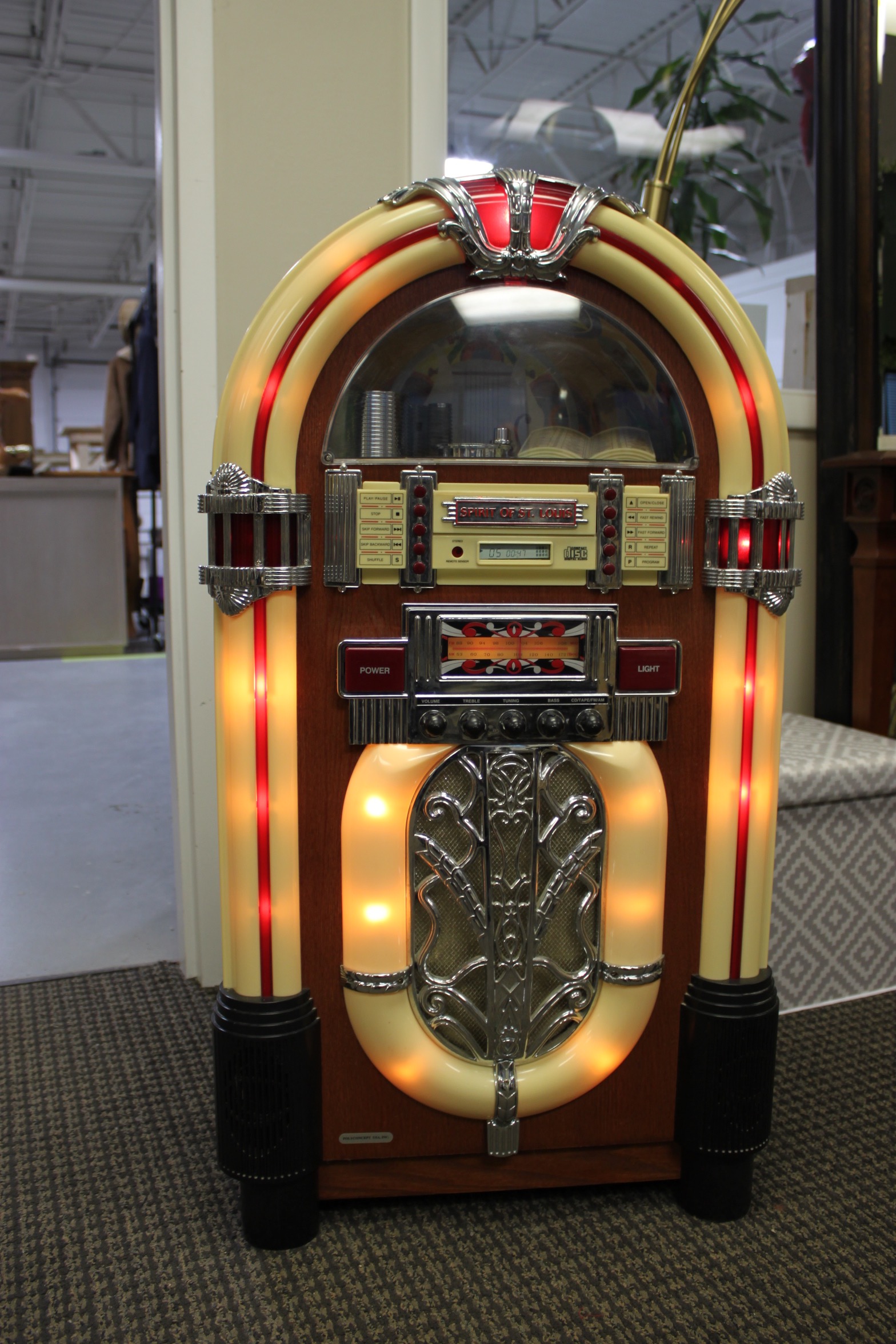 Polyconcept USA "Spirit of St. Louis" Radio/CD Player Jukebox EBTH