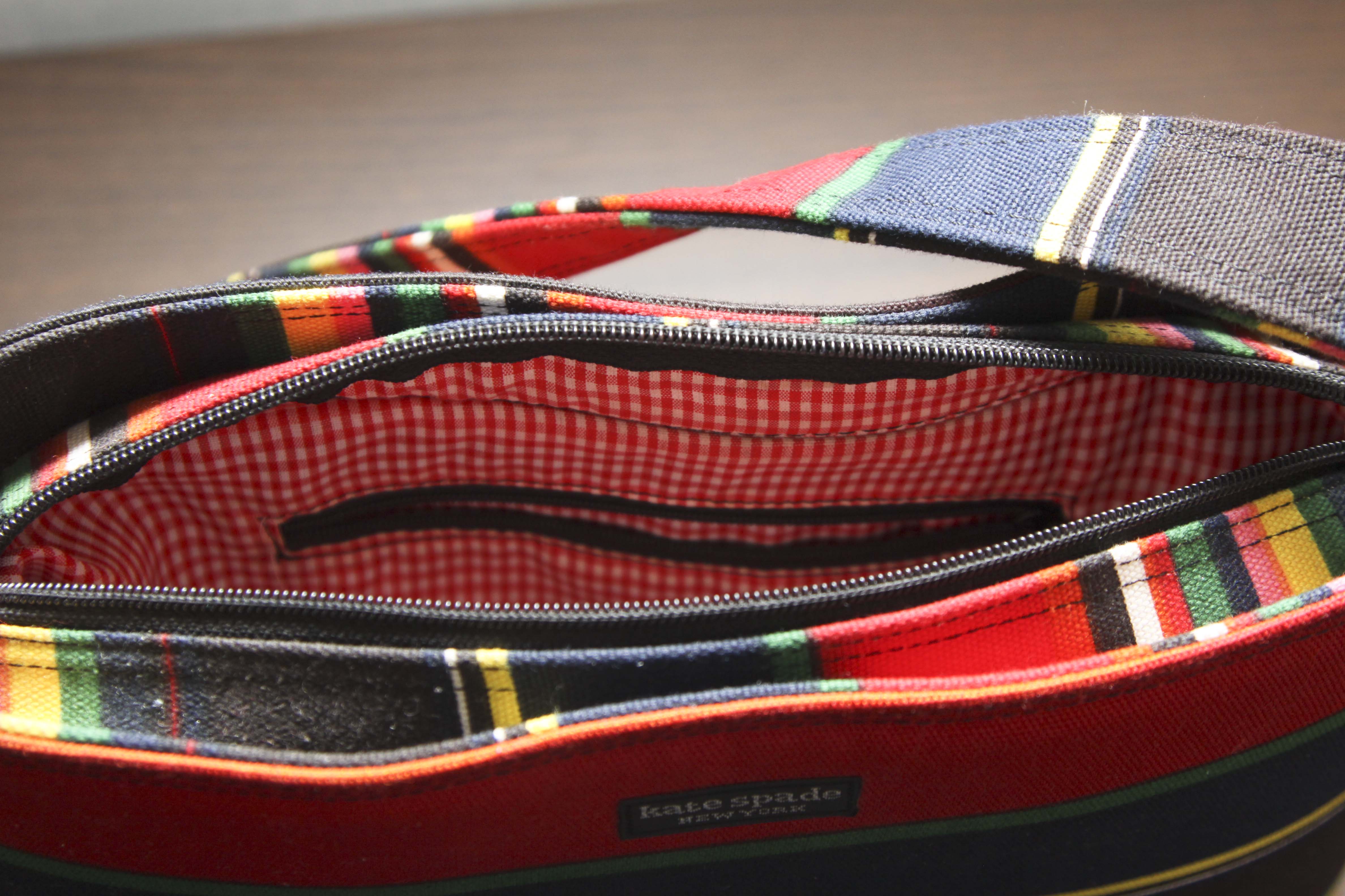 Kate Spade New York Multicolor Striped Canvas Handbag | EBTH