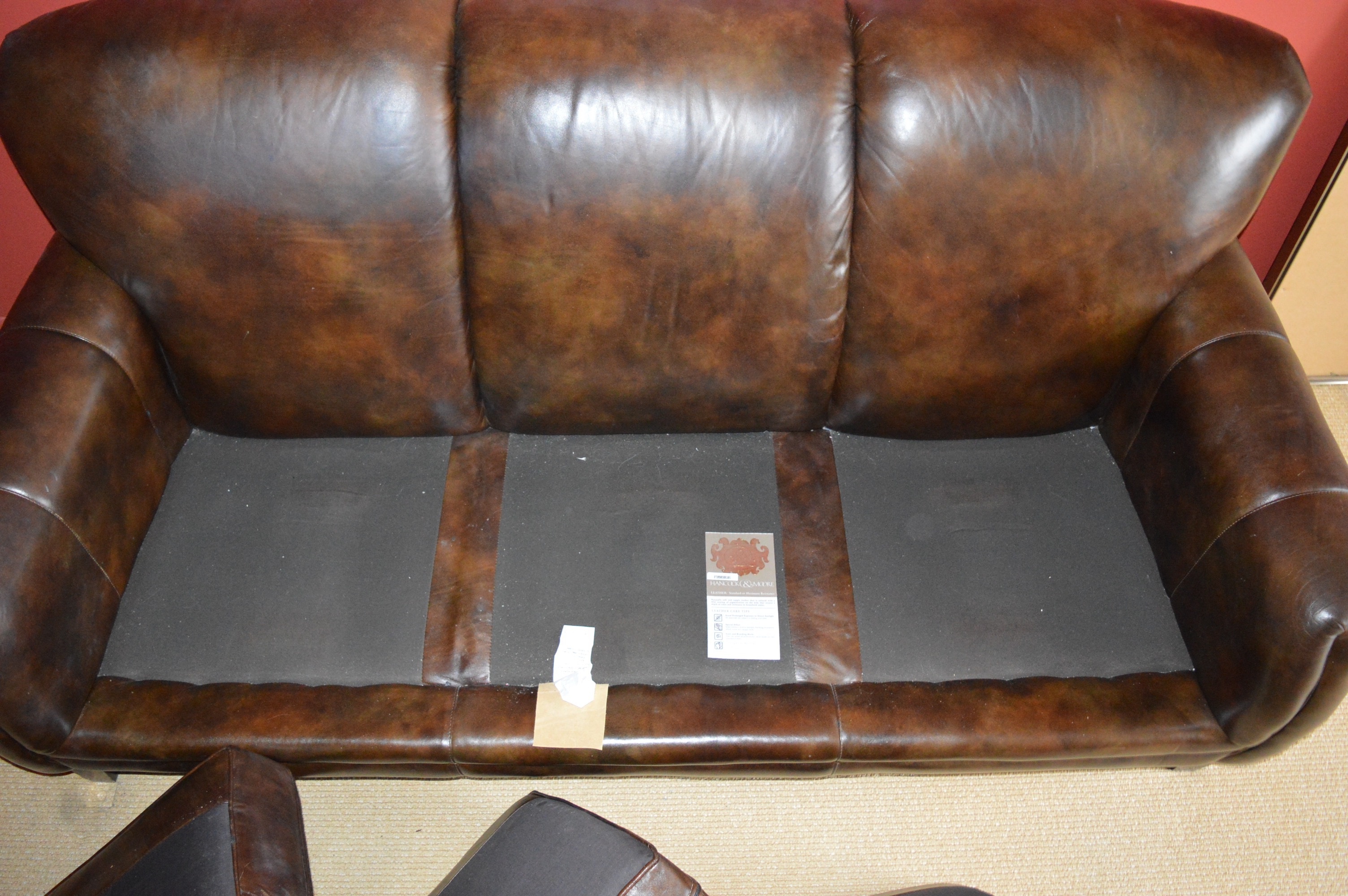 Hancock and Moore Leather Sofa EBTH