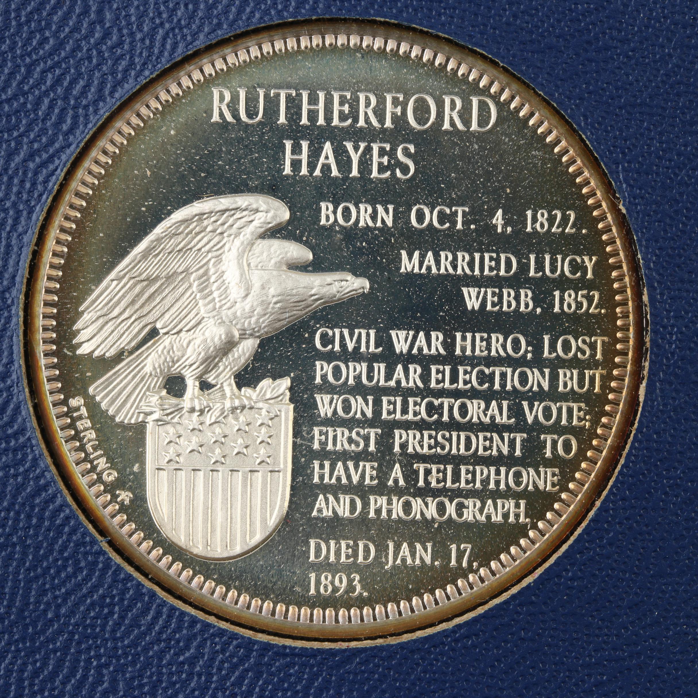 Franklin Mint "Treasury of Presidential Commemorative Medals" Silver