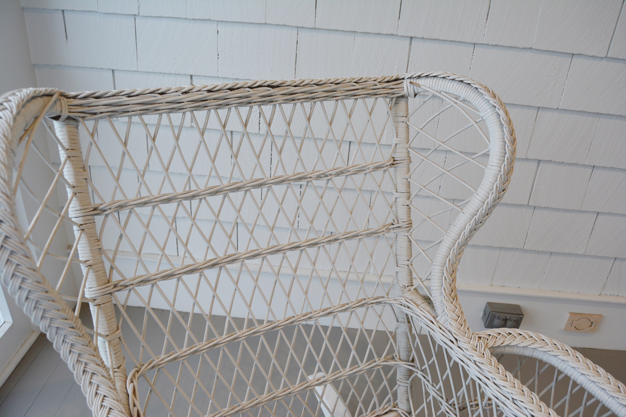 Henry Link Smithsonian Collection Wicker Rocking Chair and Ottoman EBTH