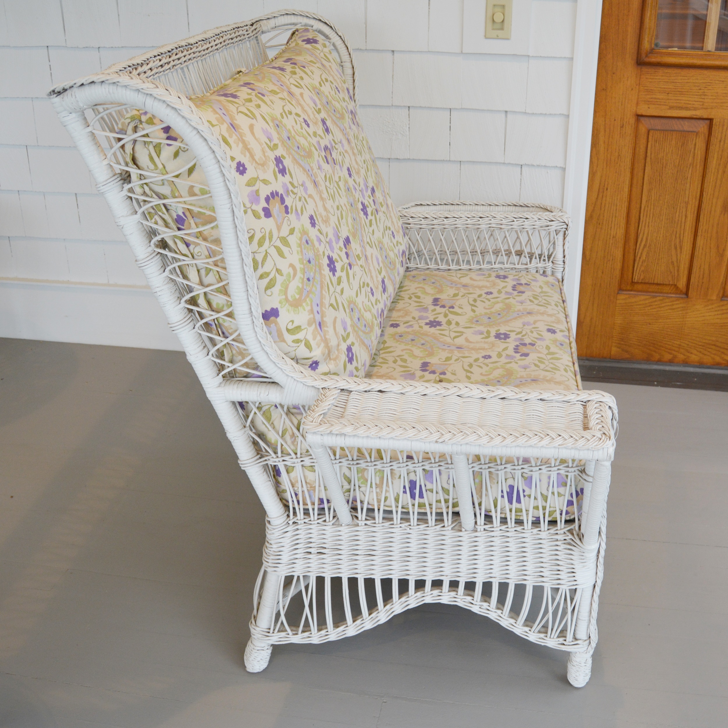 Henry Link Smithsonian Collection Wicker Settee and Tables EBTH