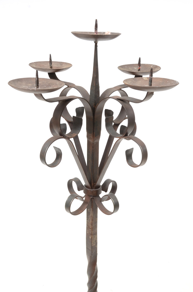 Wrought Iron Floor Candelabra EBTH