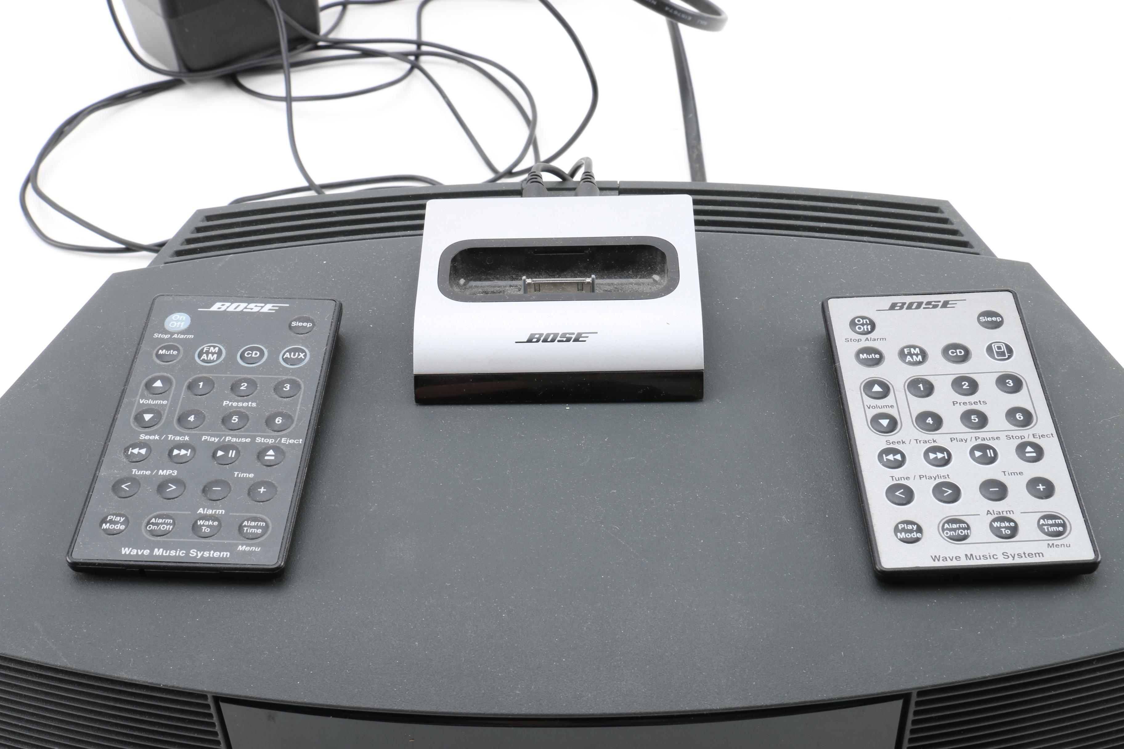 Bose Wave Music System Radio, CD Player and iPod Dock EBTH