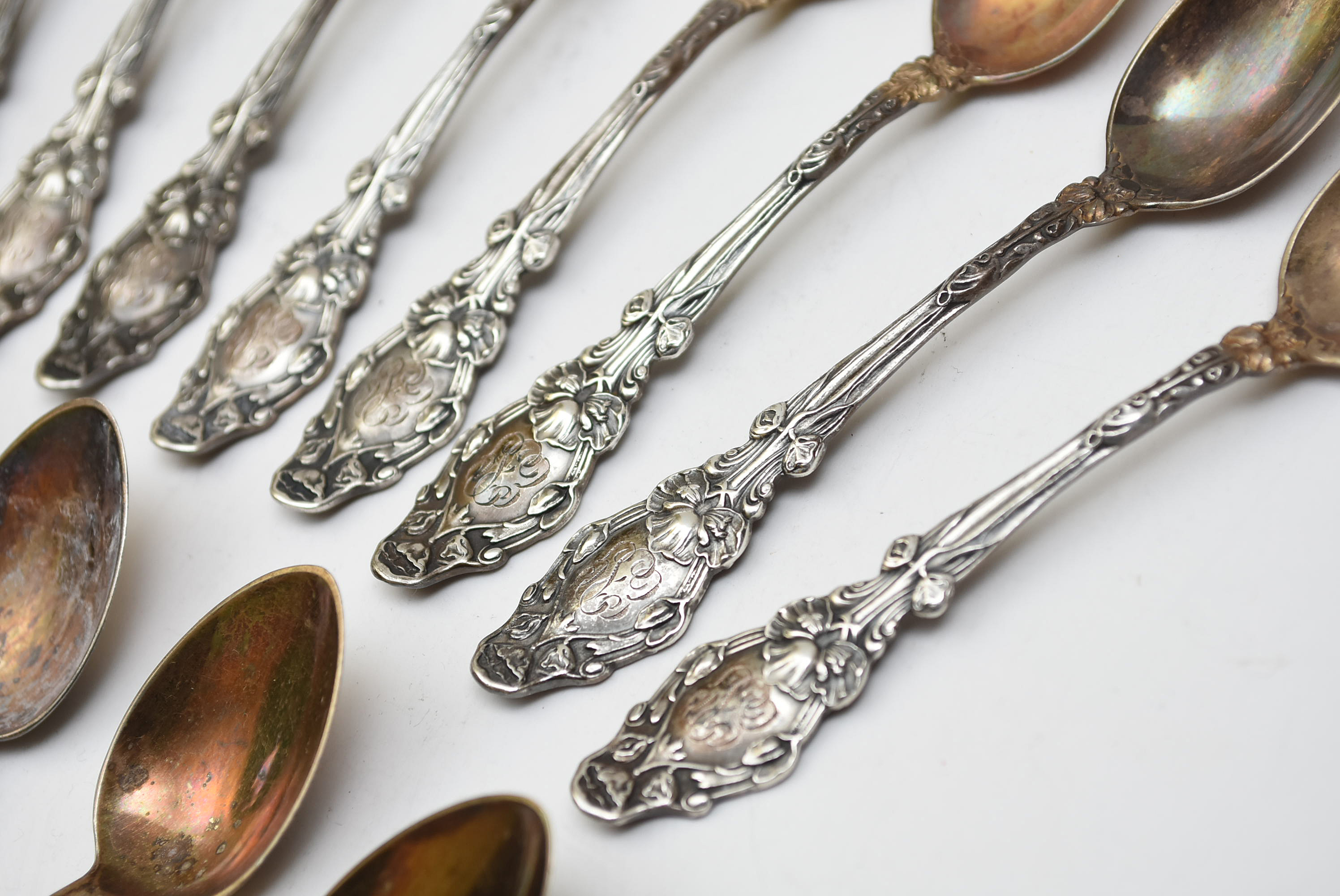 Antique Sterling Silver Demitasse Spoons, Eighteen in Total EBTH