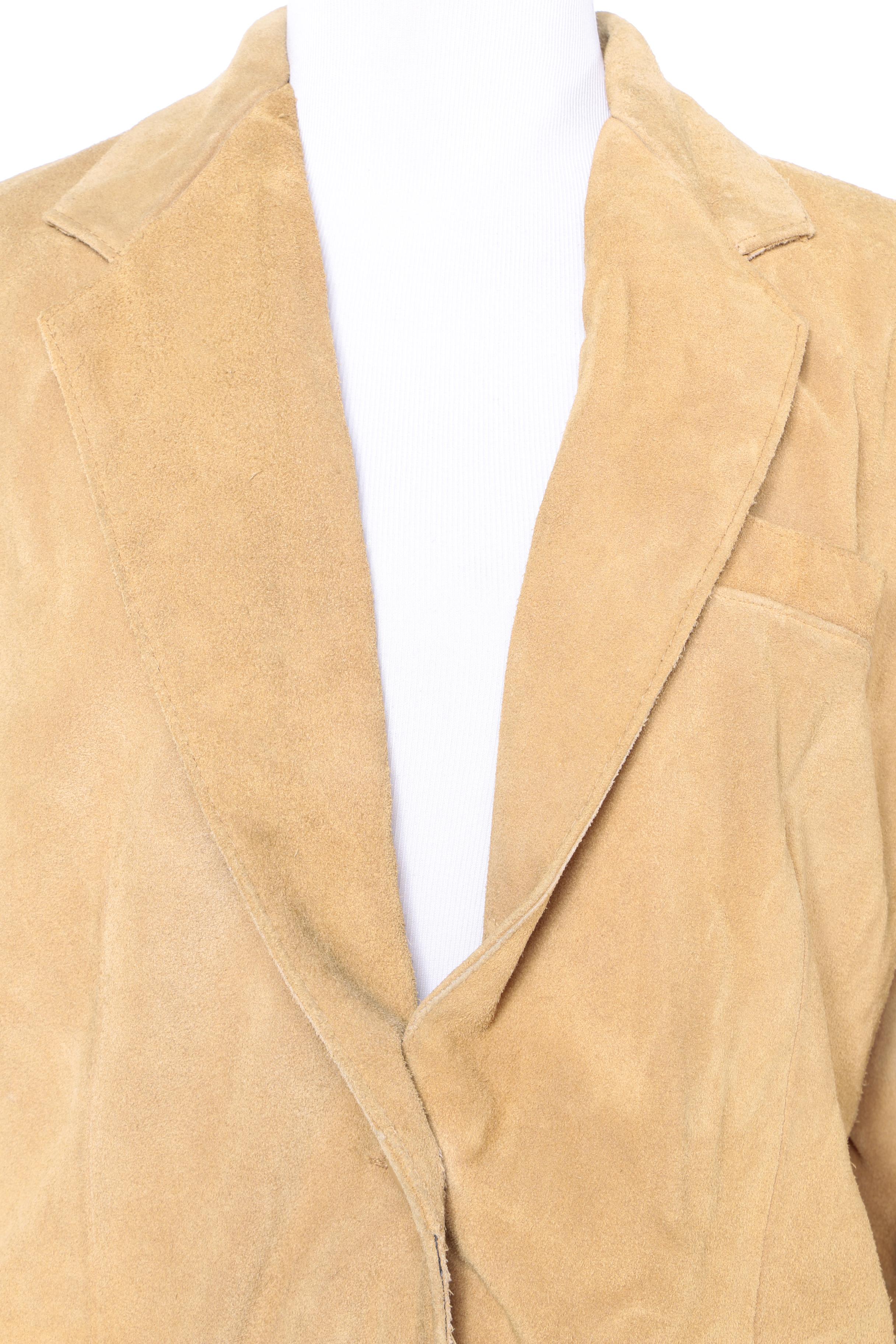 Women's Vintage Carla Tan Suede Jacket EBTH