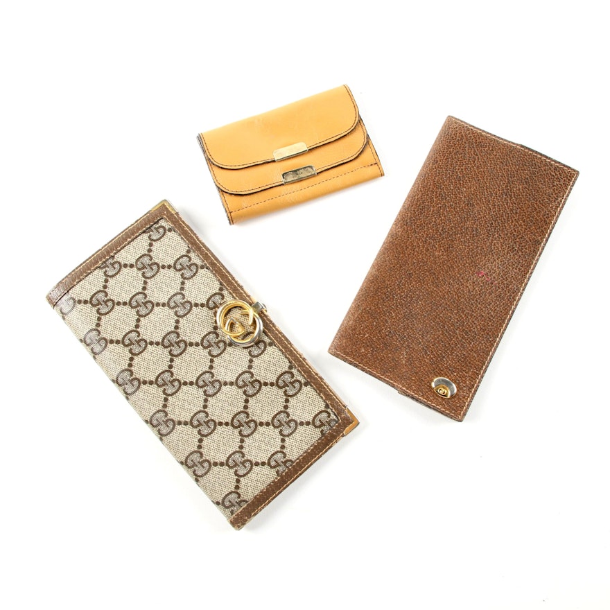 Vintage Gucci Wallets and Leather Key Holder | EBTH