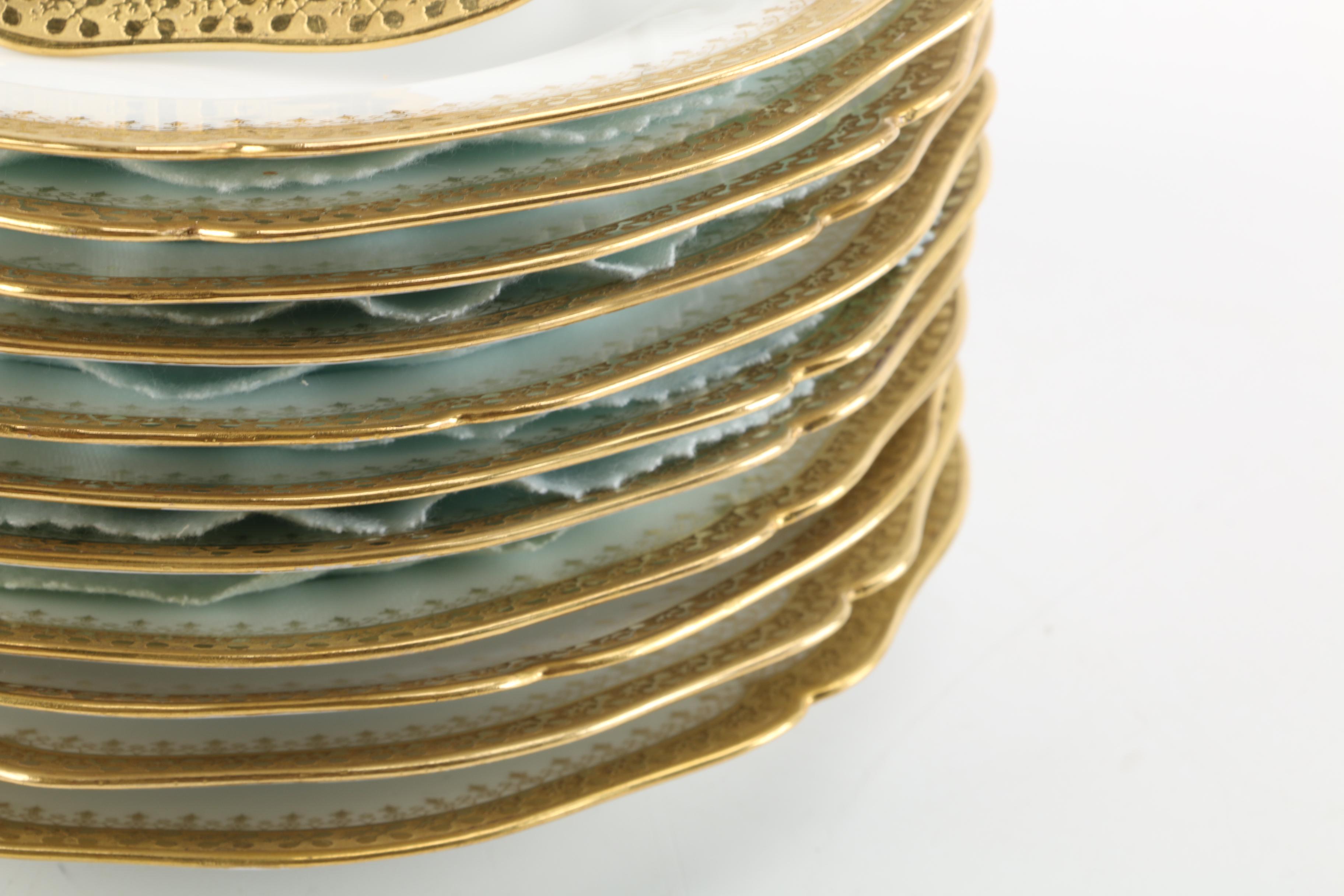 William Guérin & Co. Limoges Porcelain Plates, c. 18911932 EBTH