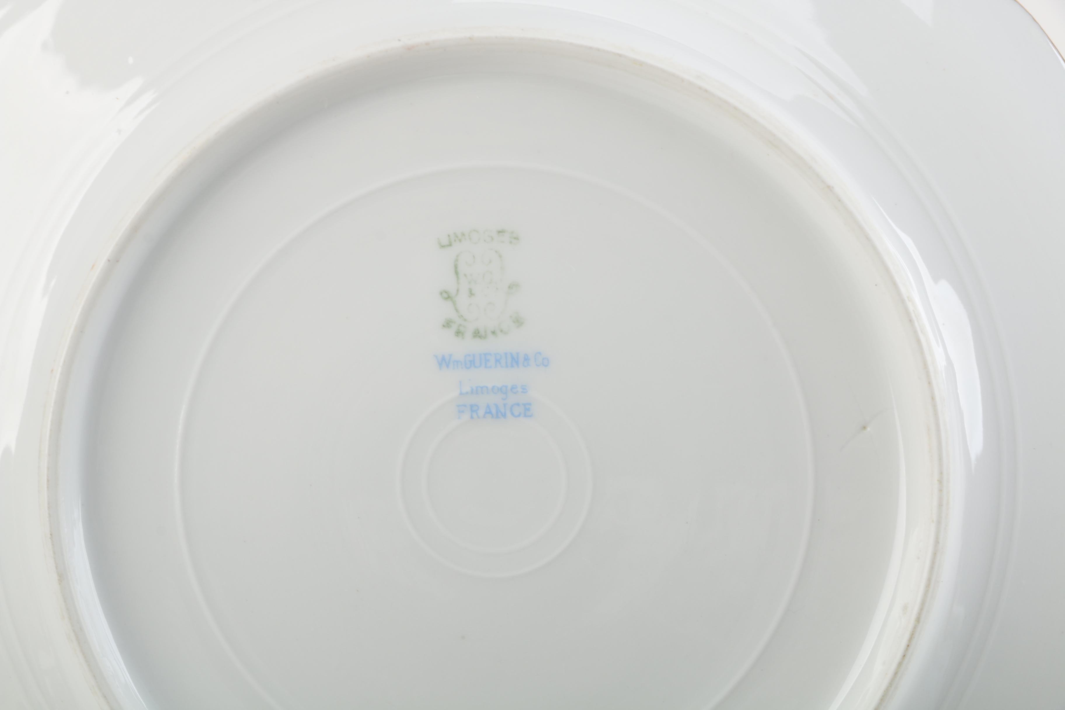 William Guérin & Co. Limoges Porcelain Plates, c. 18911932 EBTH