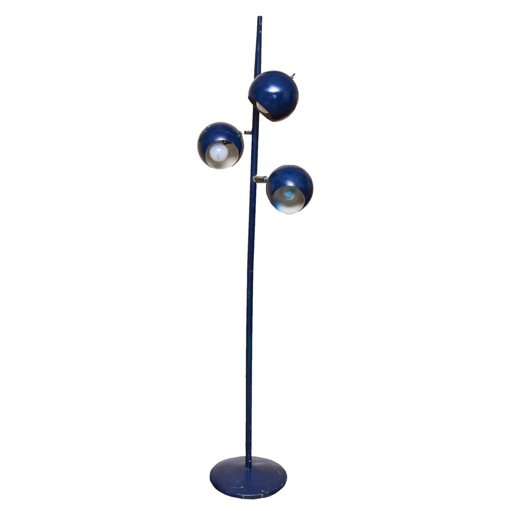 navy blue floor lamp