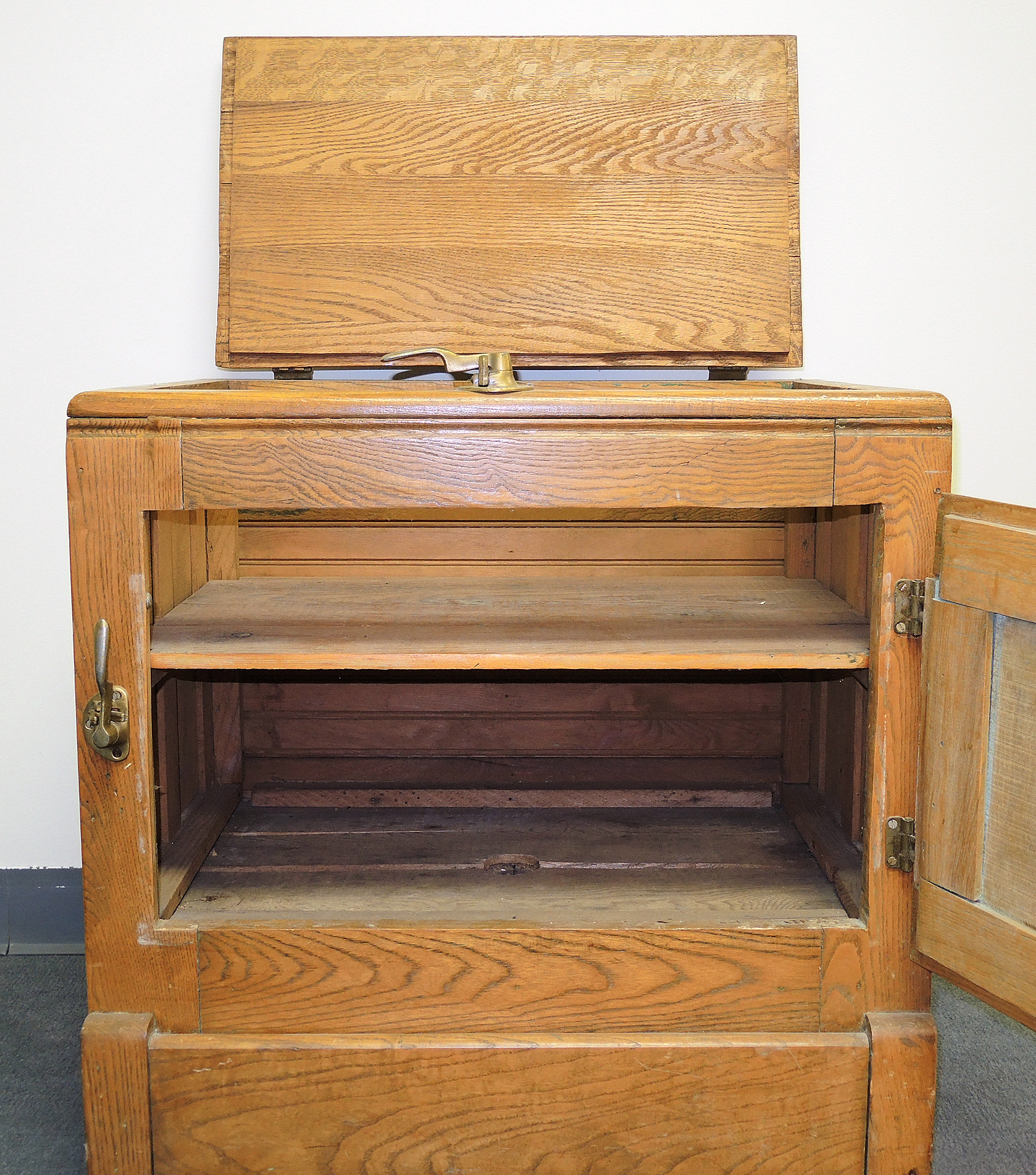 Antique Oak Ice Chest EBTH