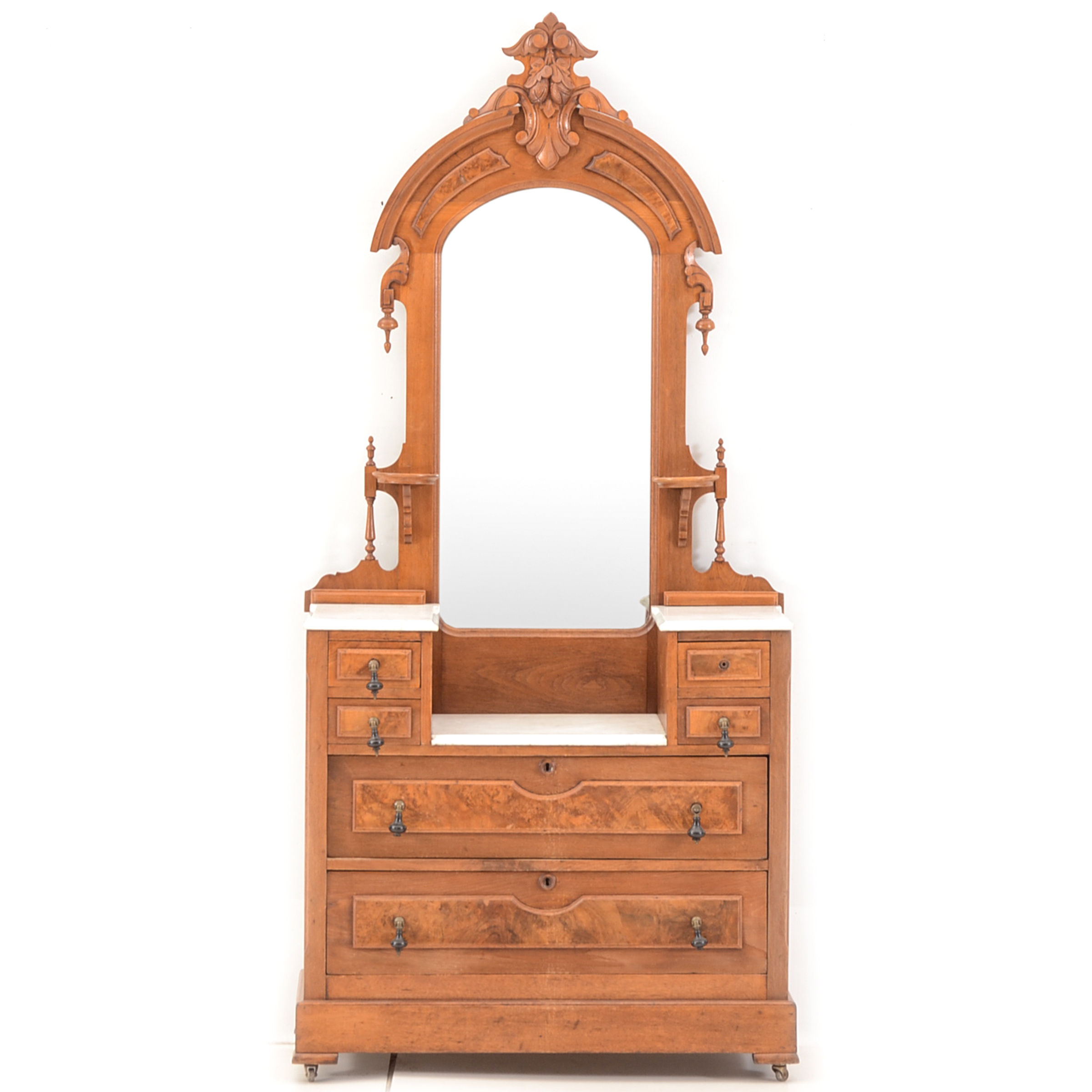 Victorian Renaissance Revival Dresser With Mirror Ebth