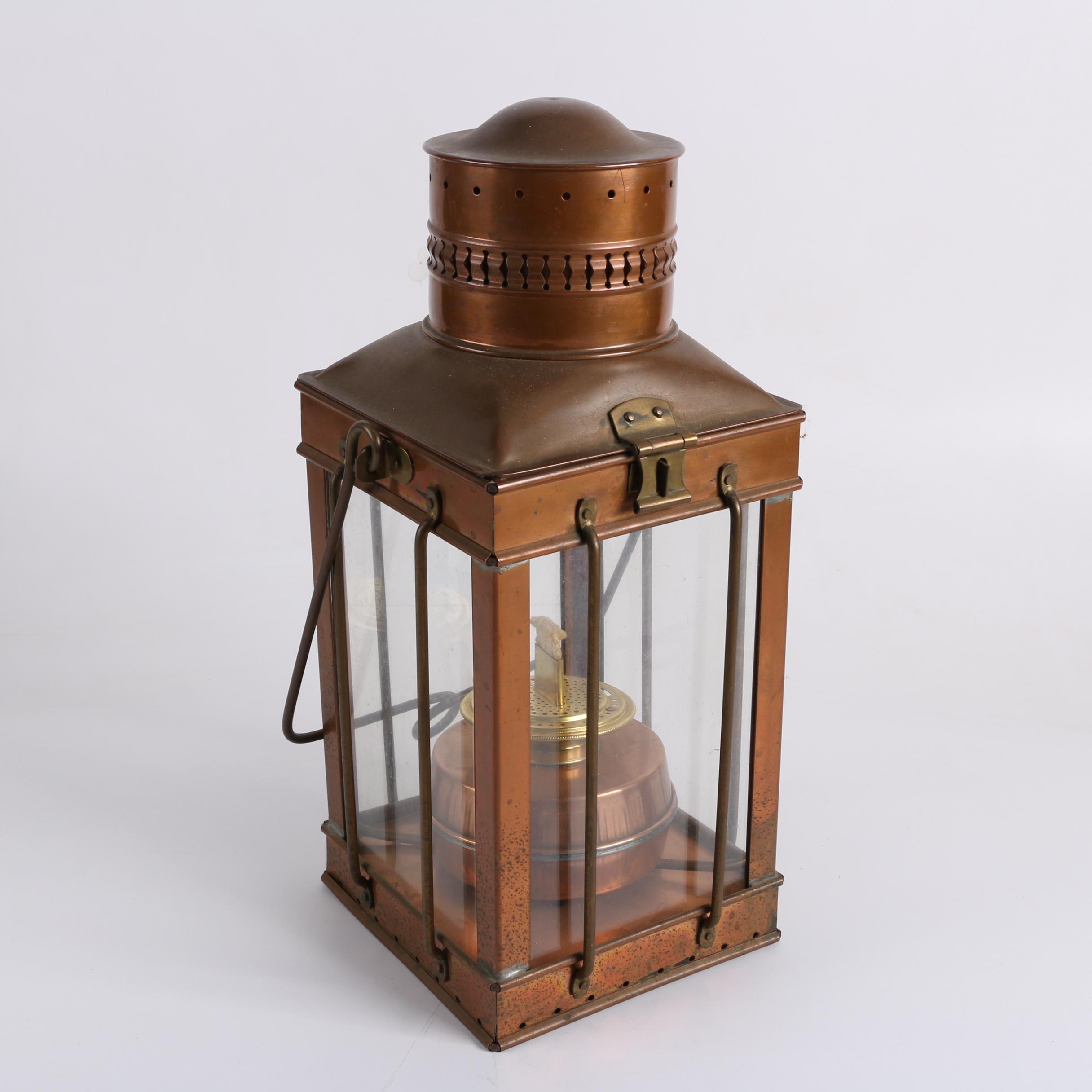 Copper Kerosene Lantern EBTH