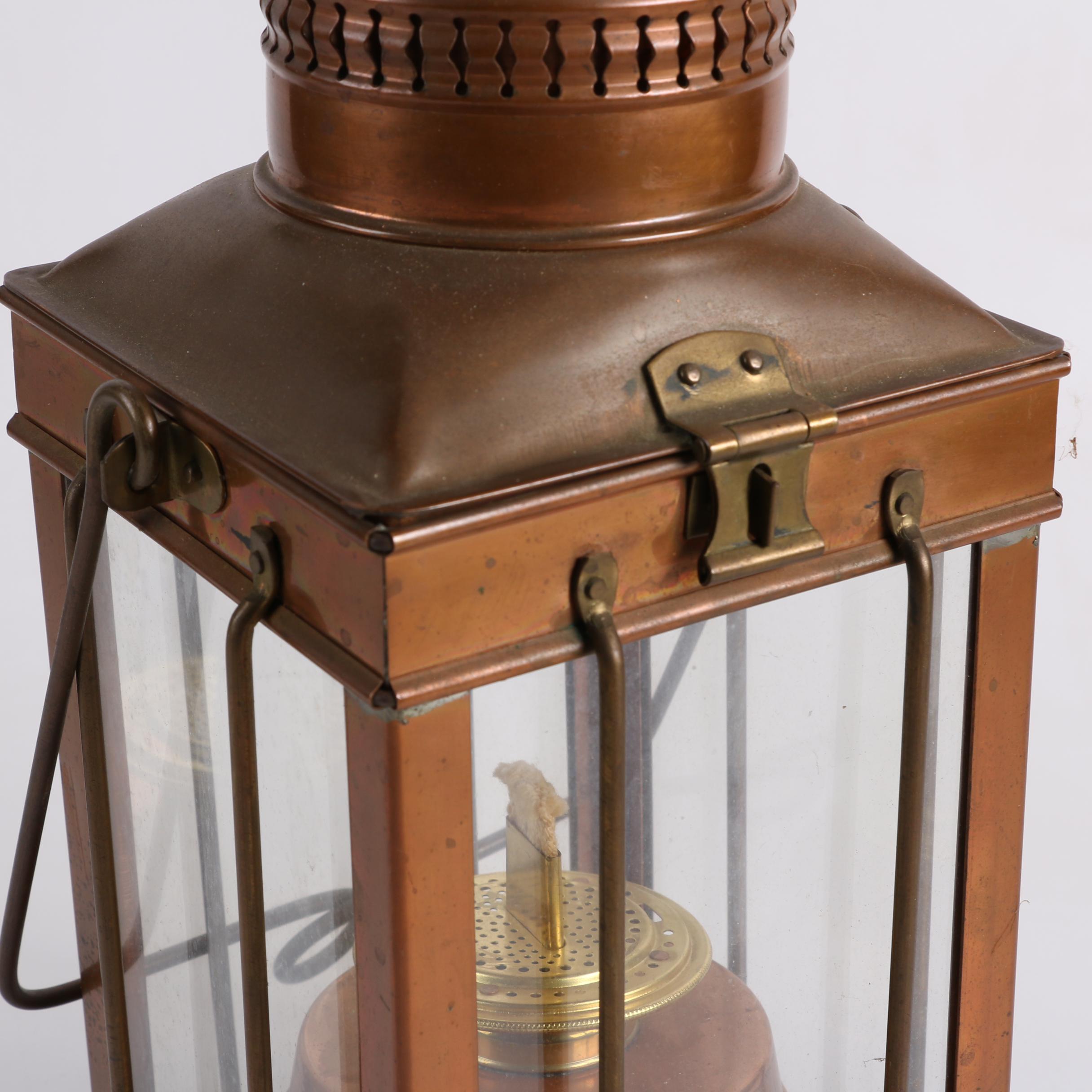 Copper Kerosene Lantern EBTH