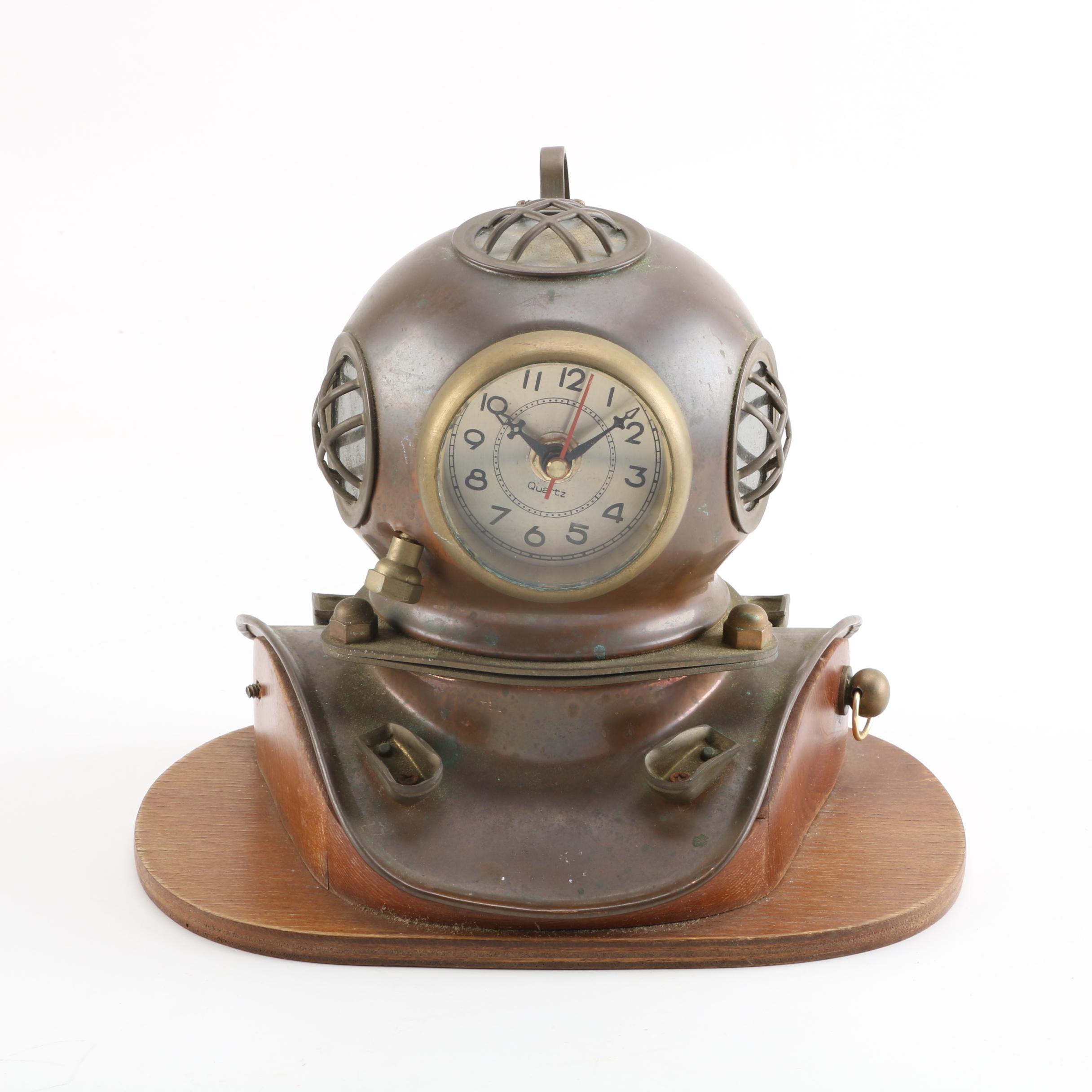Scuba Themed Desk Clock EBTH