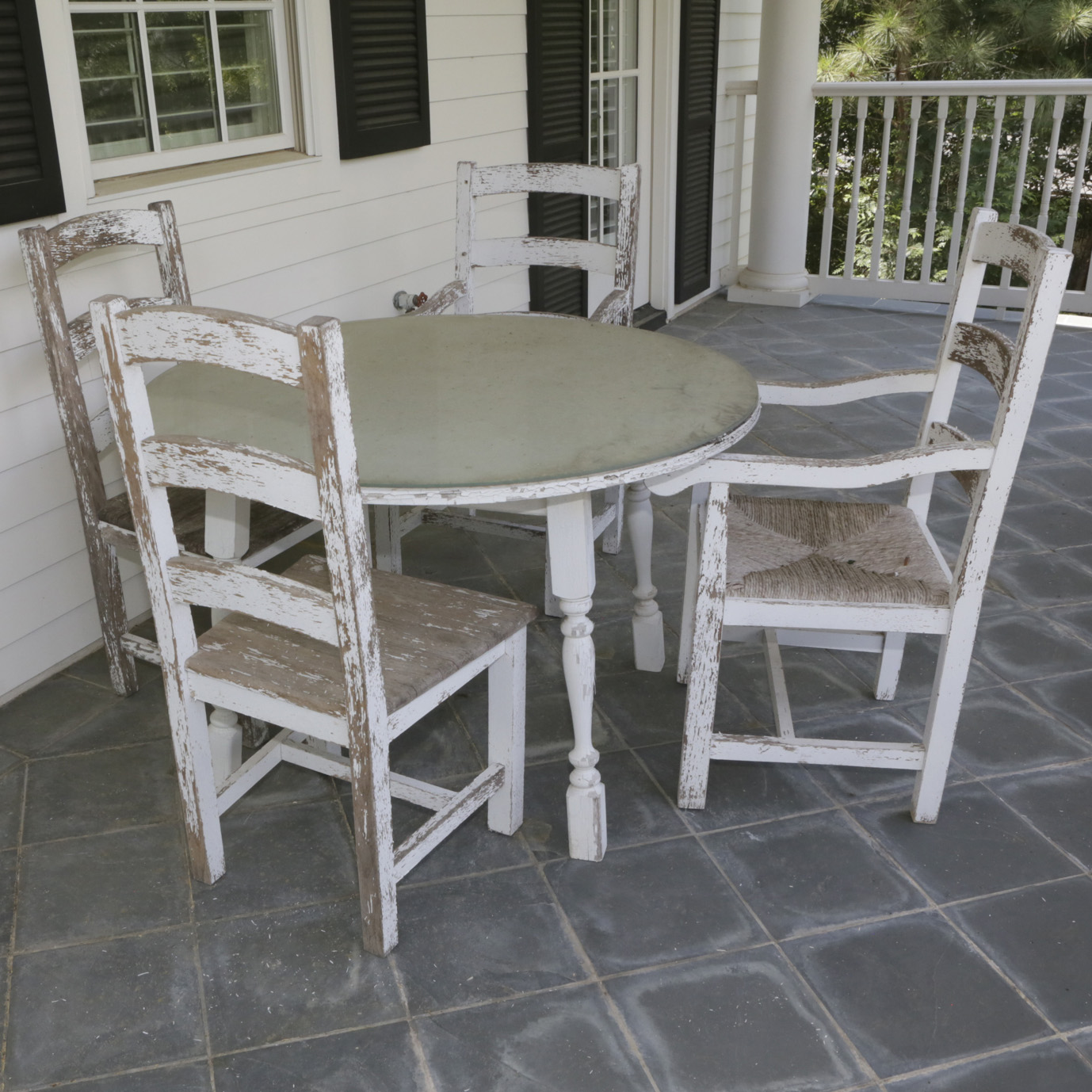 Farmhouse Style Outdoor Dining Set EBTH
