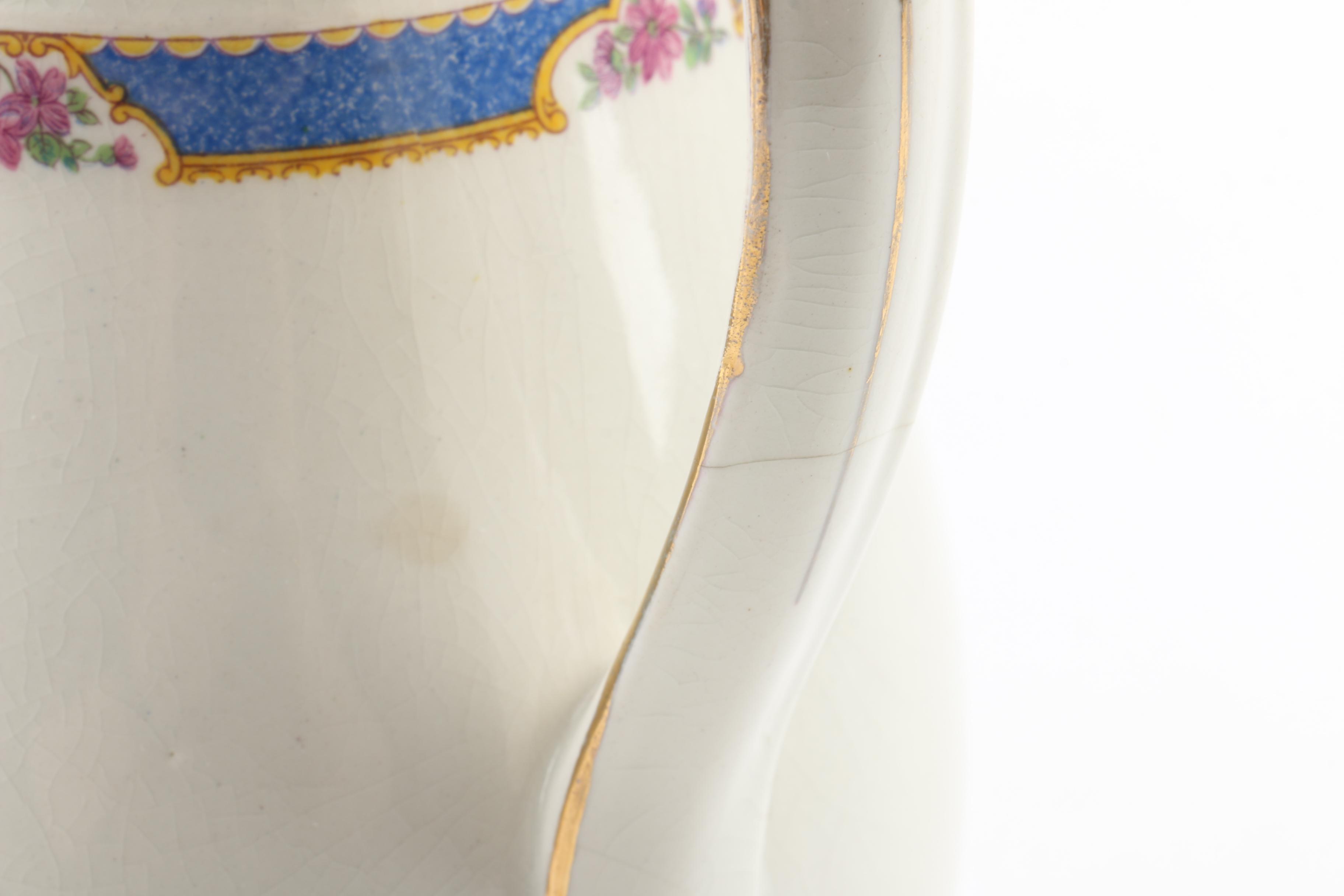 Antique Bagshaw & Meir China Jug 1802-08 And Vintage Furnivals Pitcher ...