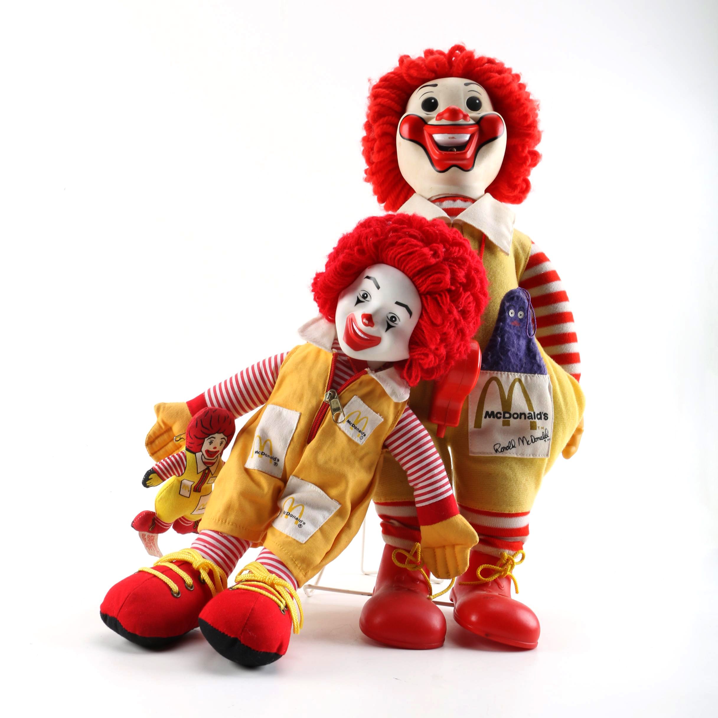 ronald mcdonald doll with whistle