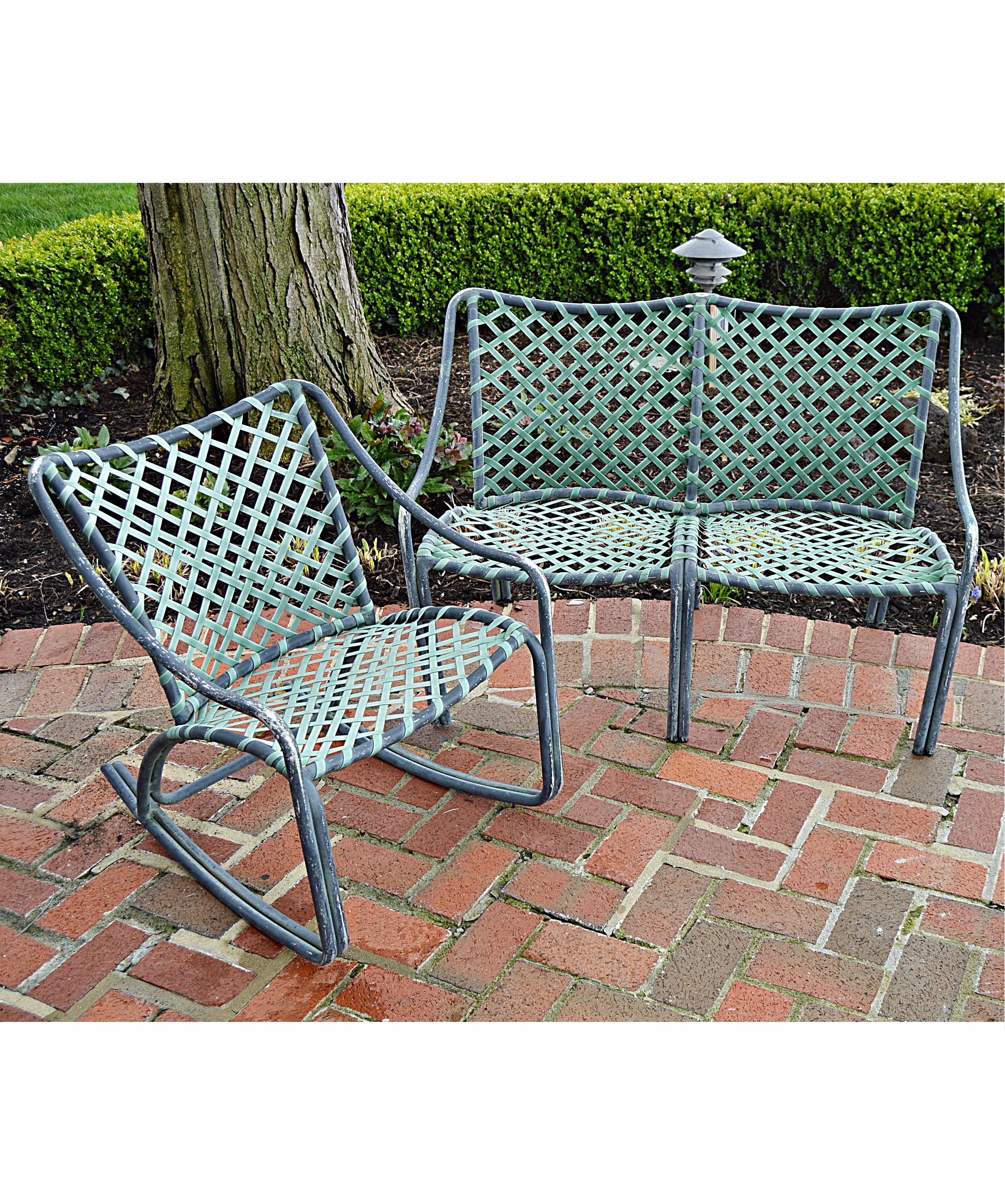 Brown Jordan Patio Rocker and Loveseat EBTH