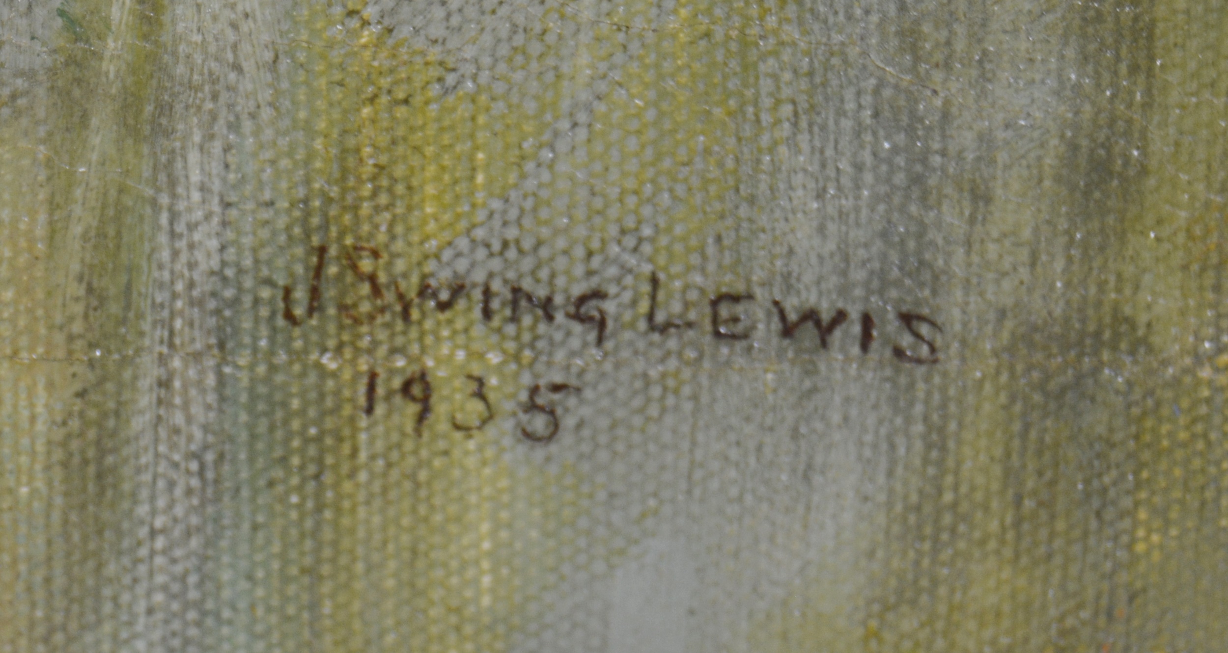 S. Lewis Original Oil Painting "Still Life on Table" EBTH