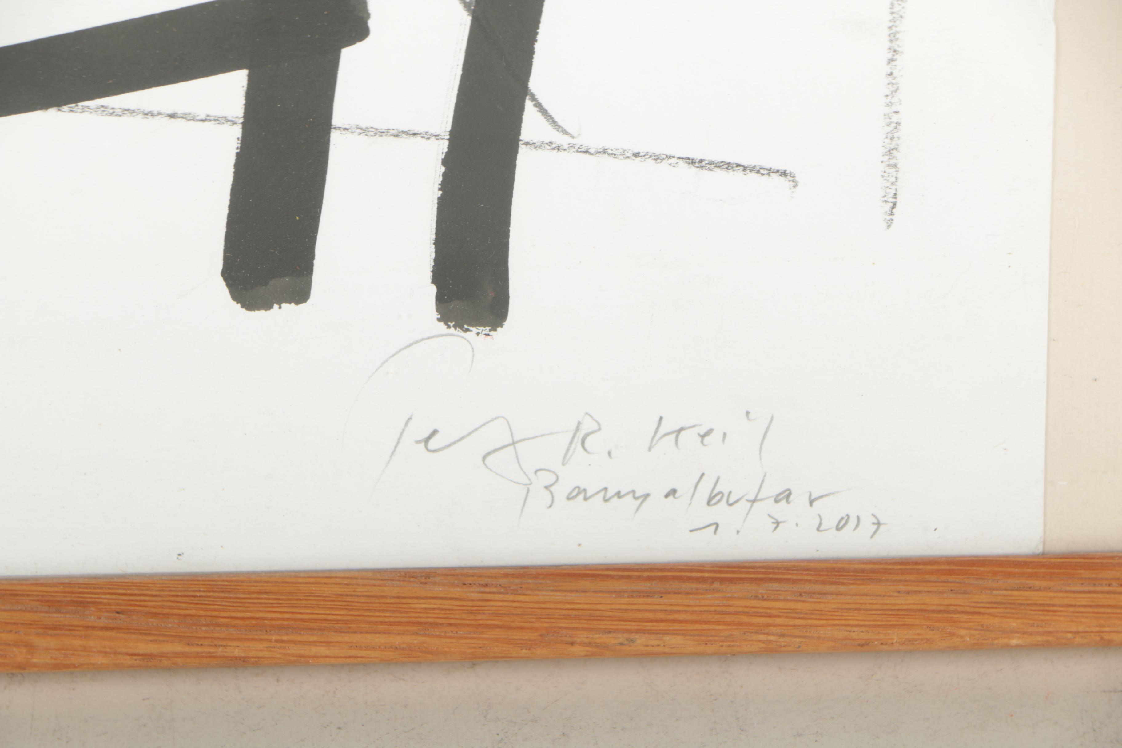 Peter Keil Mixed Media Drawing "Abstrakte Composition" EBTH