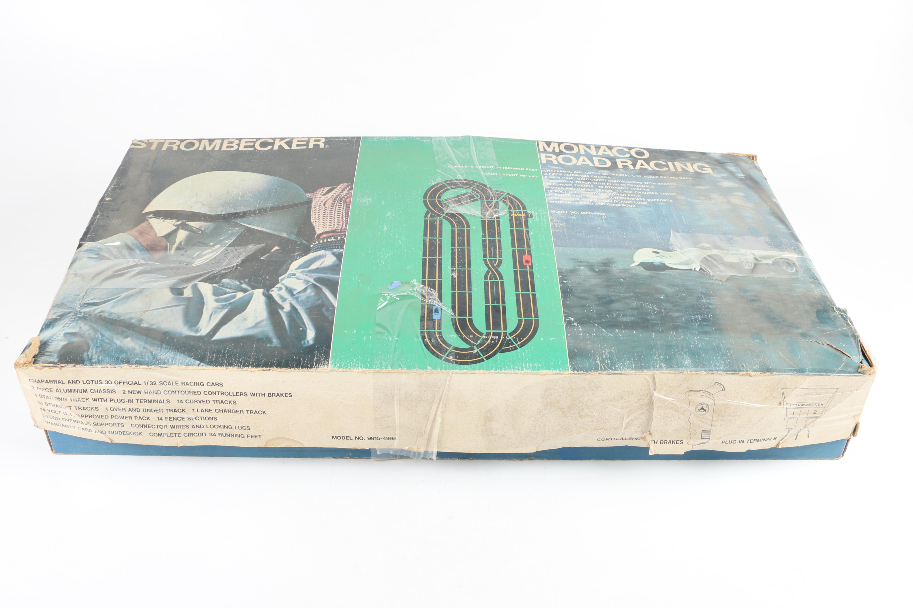 Strombecker Monaco Road Racing Slot Car Race Track EBTH